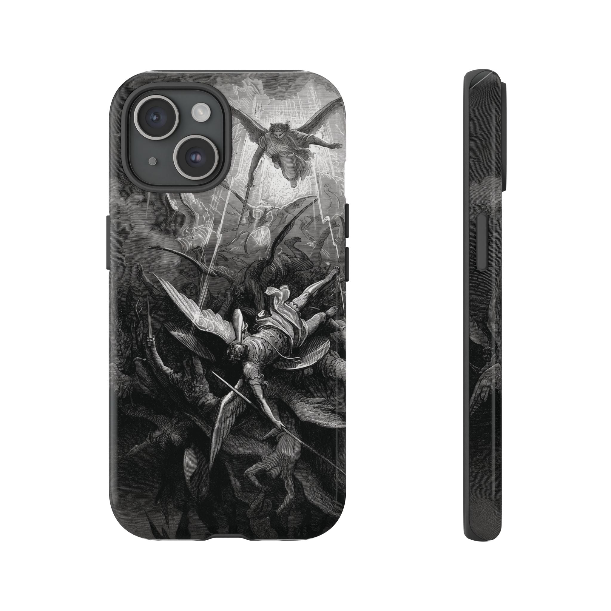 Paradise Lost | The Battle in Heaven by Gustave Doré - iPhone Tough Case