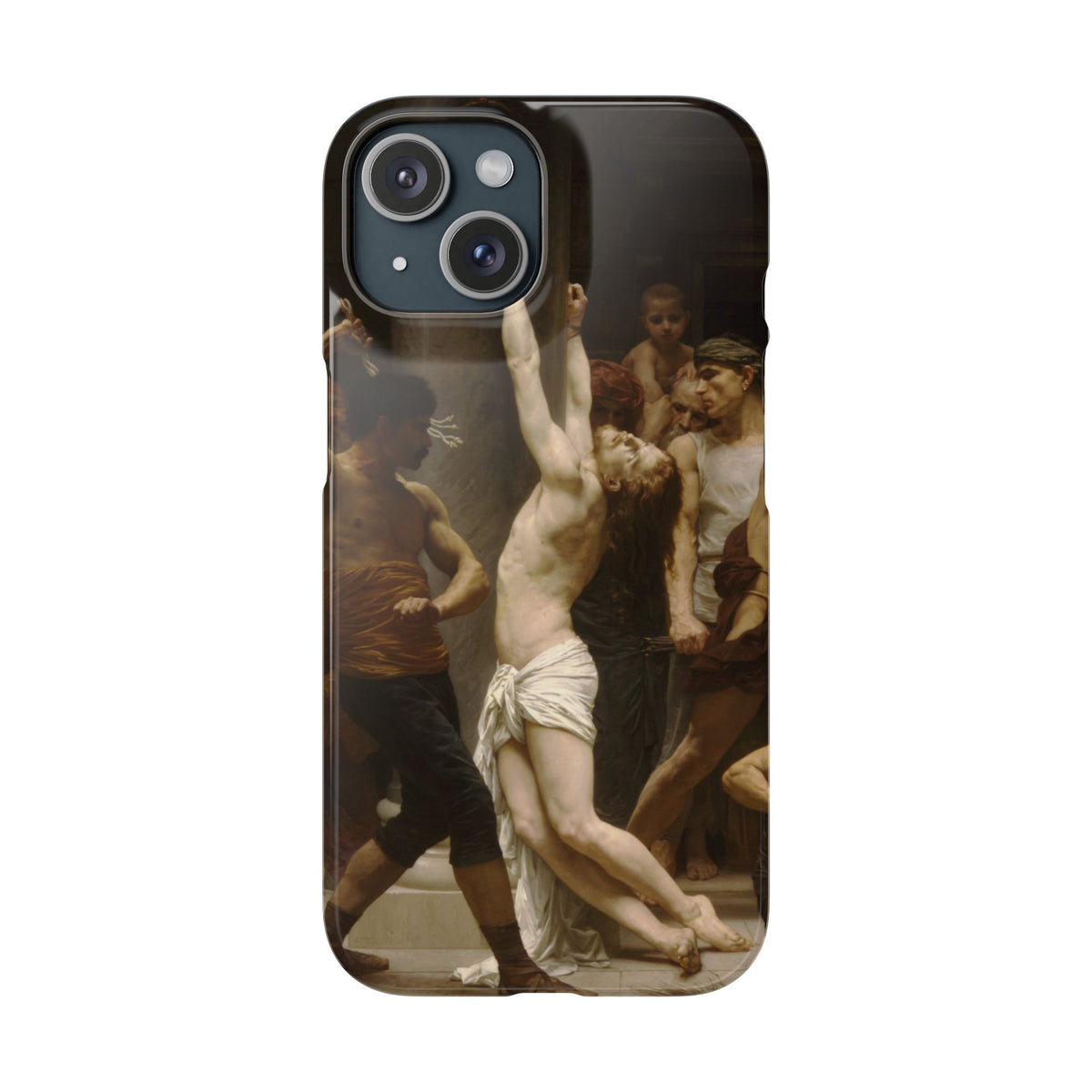 The Flagellation of Our Lord Jesus Christ by William-Adolphe Bouguereau - iPhone Slim Case