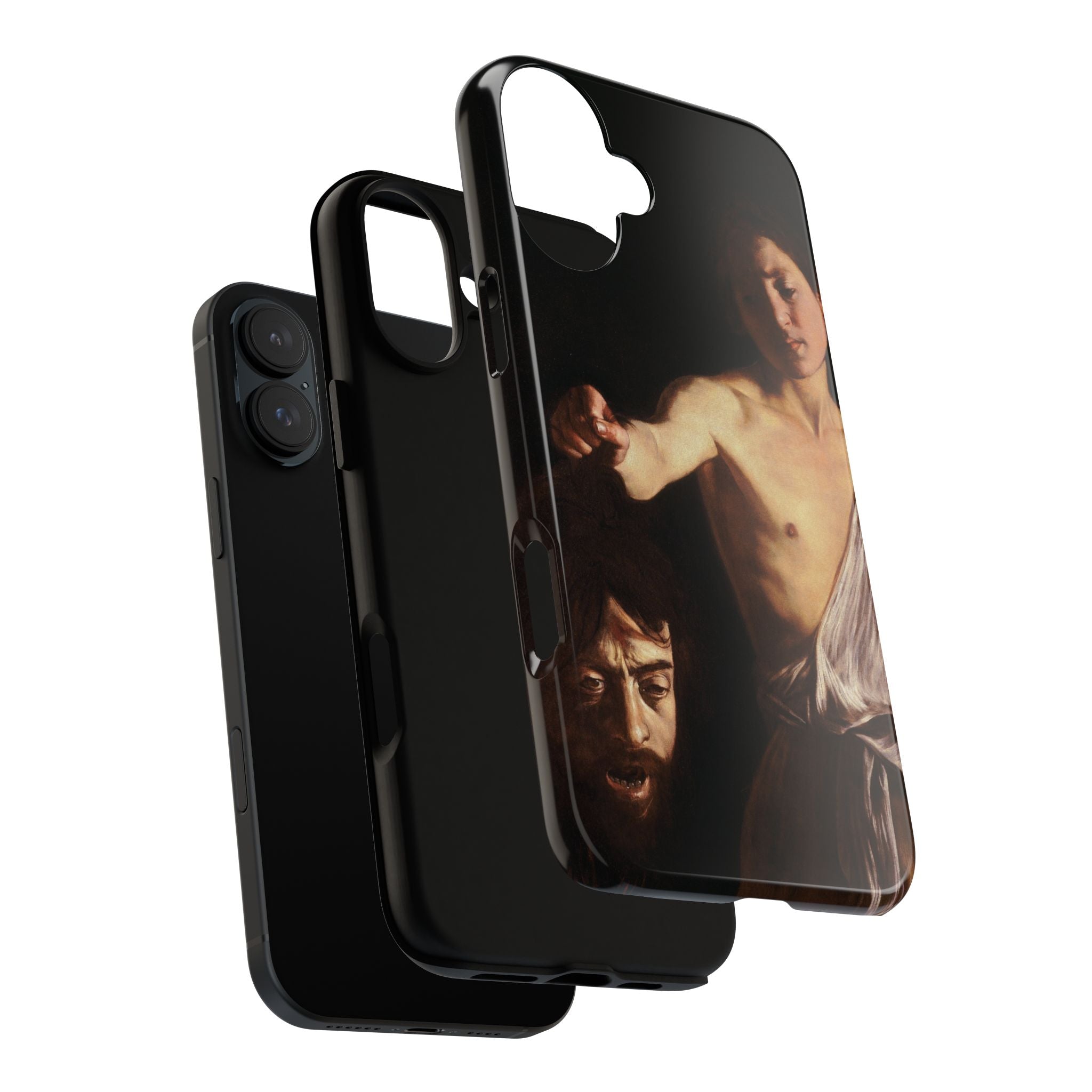 David mit dem Haupt des Goliath von Caravaggio - iPhone Tough Case