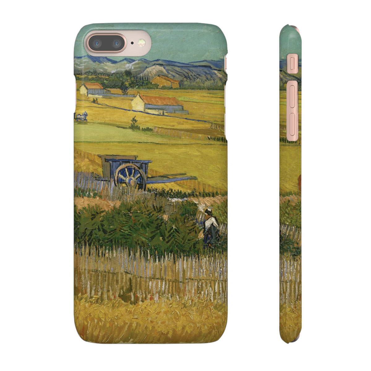 Harvest at La Crau by Vincent van Gogh - iPhone Slim Case