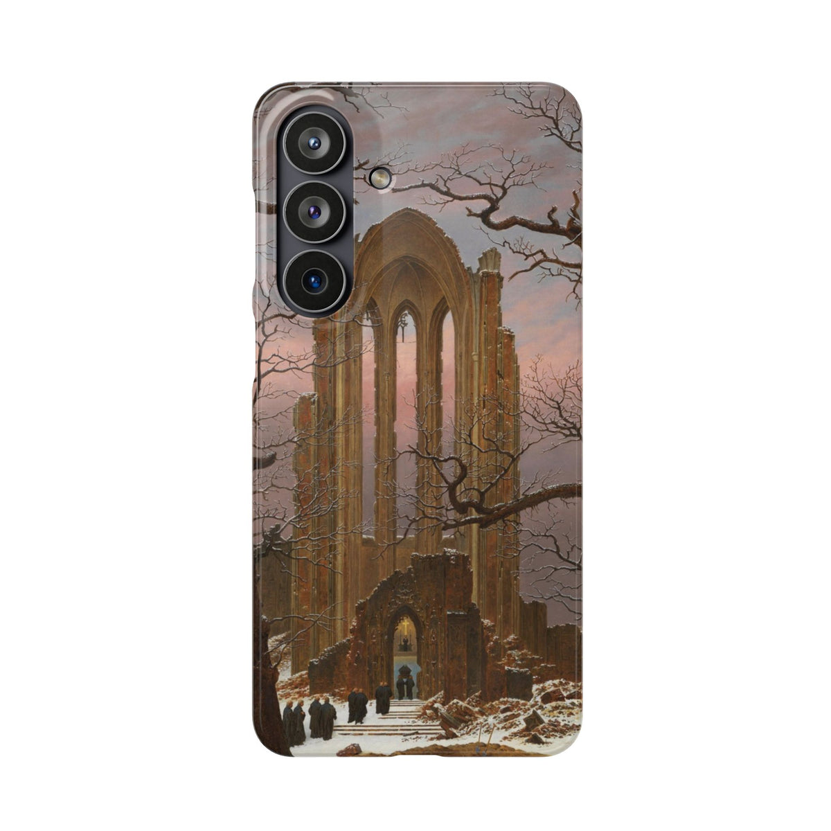 Monastery Graveyard in the Snow by Caspar David Friedrich - Samsung Slim Case