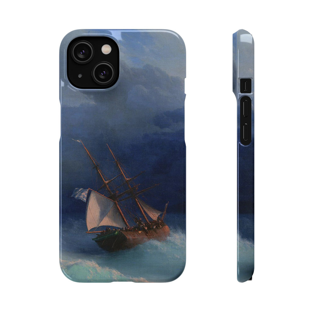 Along the Coast by Ivan Aivazovsky - iPhone Slim Case