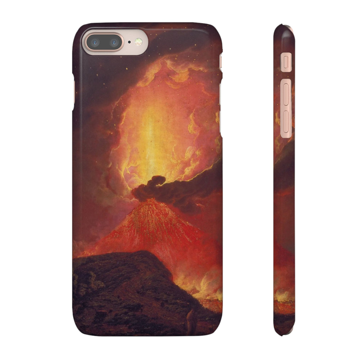 Vesuvius in Eruption by Joseph Wright of Derby - iPhone Slim Case