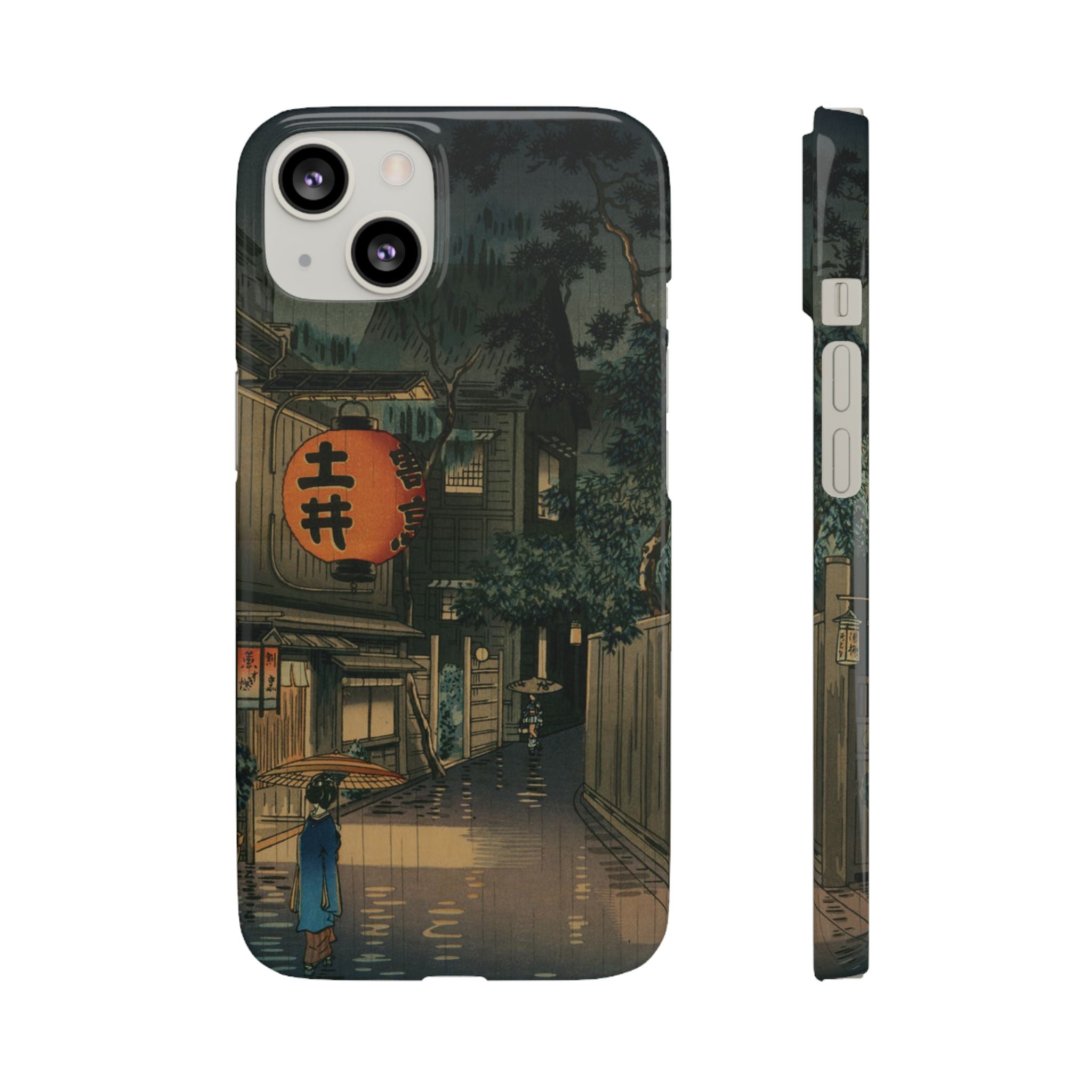 Evening at Ushigome by Tsuchiya Koitsu - iPhone Slim Case