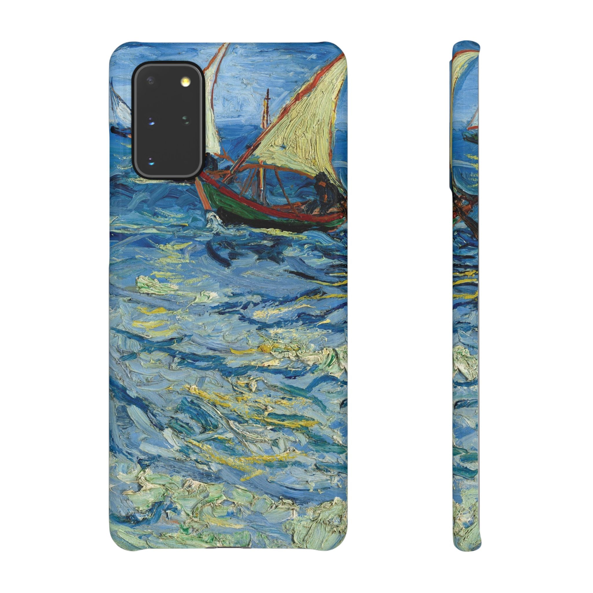 Fishing Boats at Sea by Vincent van Gogh - Samsung Slim Case