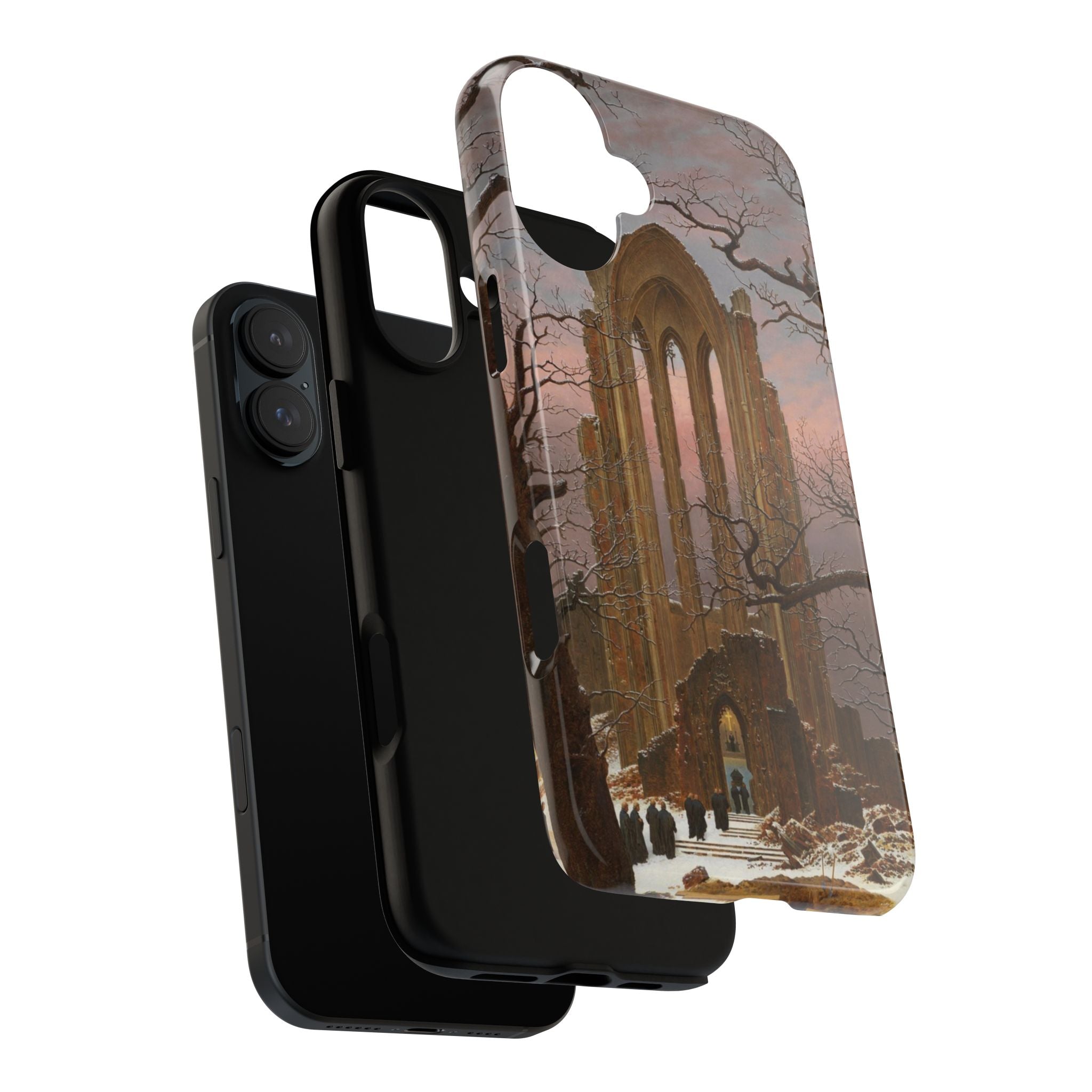 Monastery Graveyard in the Snow by Caspar David Friedrich - iPhone Tough Case