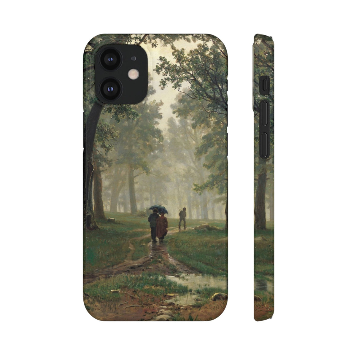 Rain in an Oak Forest by Ivan Ivanovich Shishkin - iPhone Slim Case