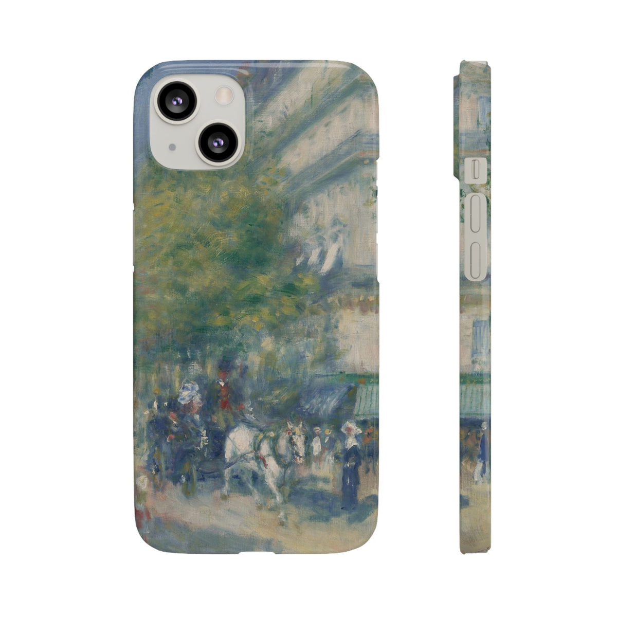 The Grands Boulevards by Pierre Auguste Renoir - iPhone Slim Case
