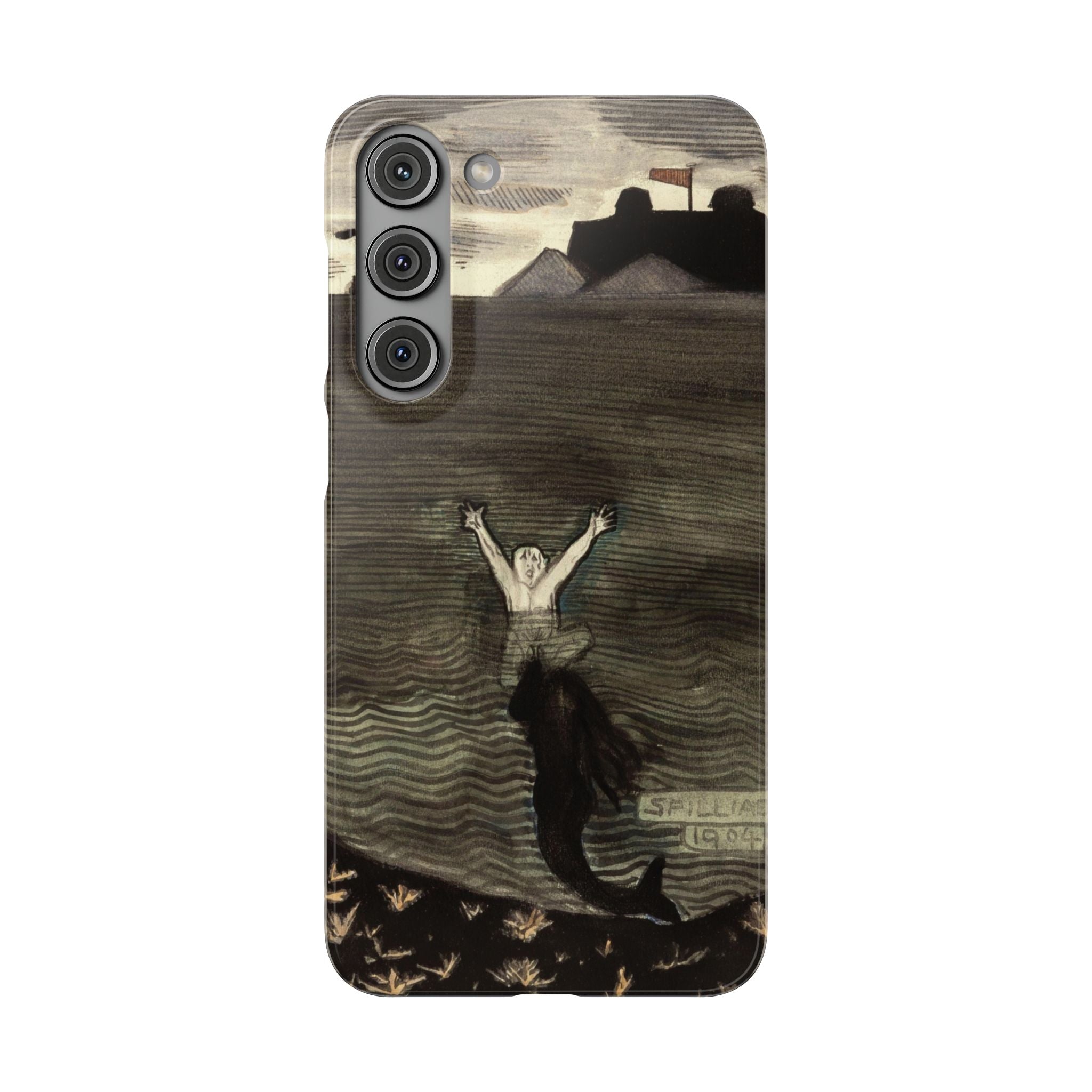 The Call of the Mermaid The Drowning by Leon Spilliaert - Samsung Slim Case
