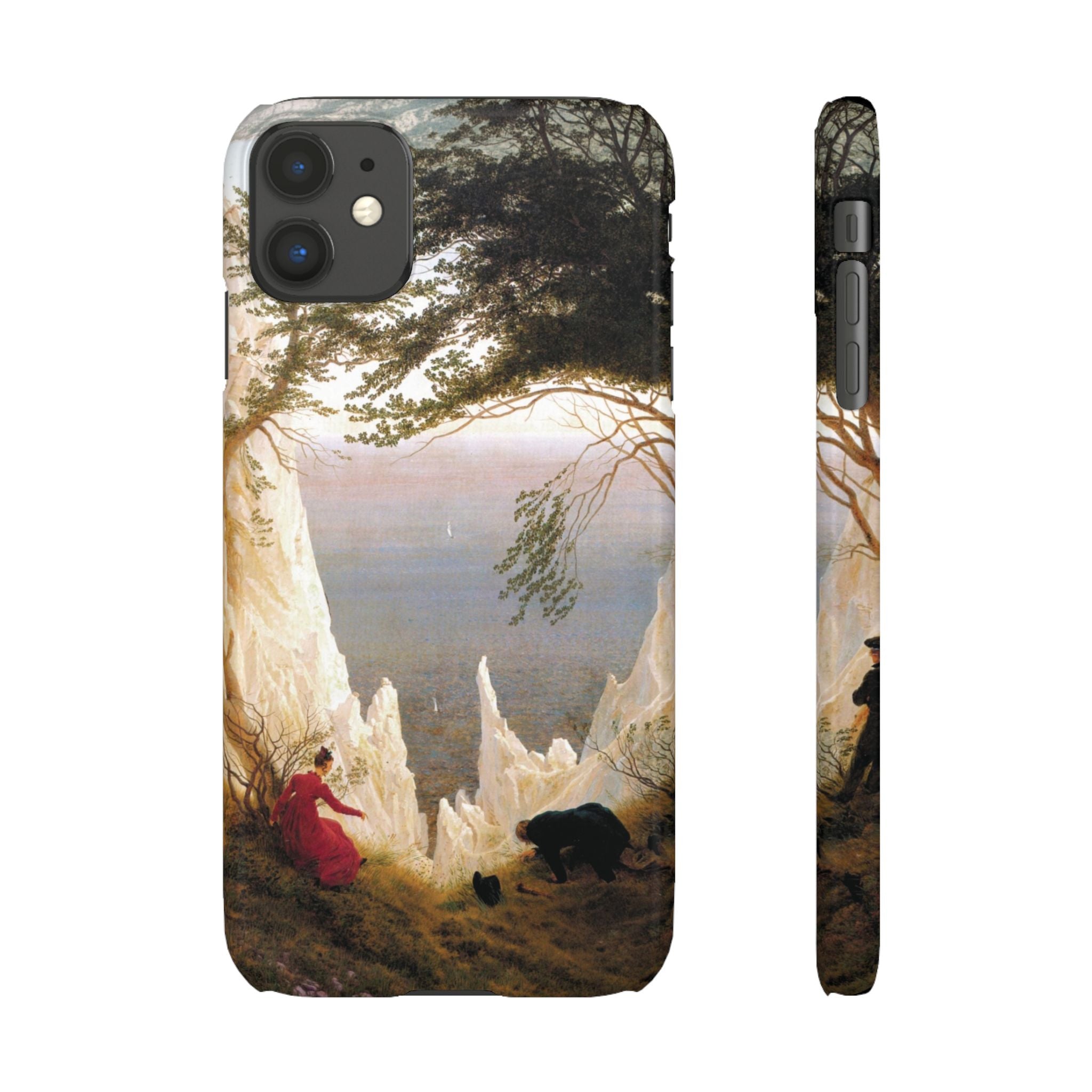 Chalk Cliffs on Rügen by Caspar David Friedrich - iPhone Slim Case