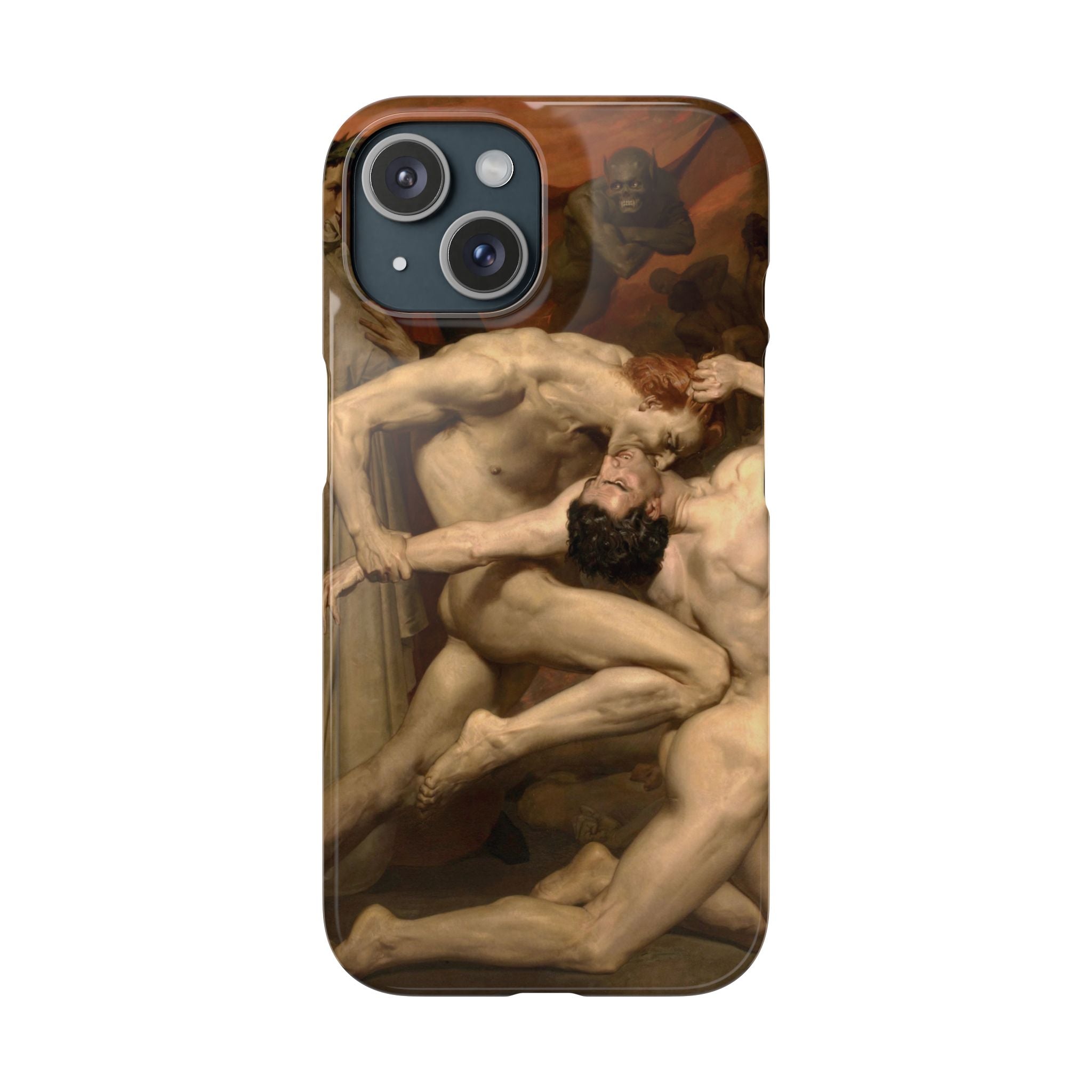 Dante and Virgile by William Bouguereau - iPhone Slim Case