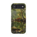 A woodland stream by Peder Mork Monsted - iPhone Slim Case