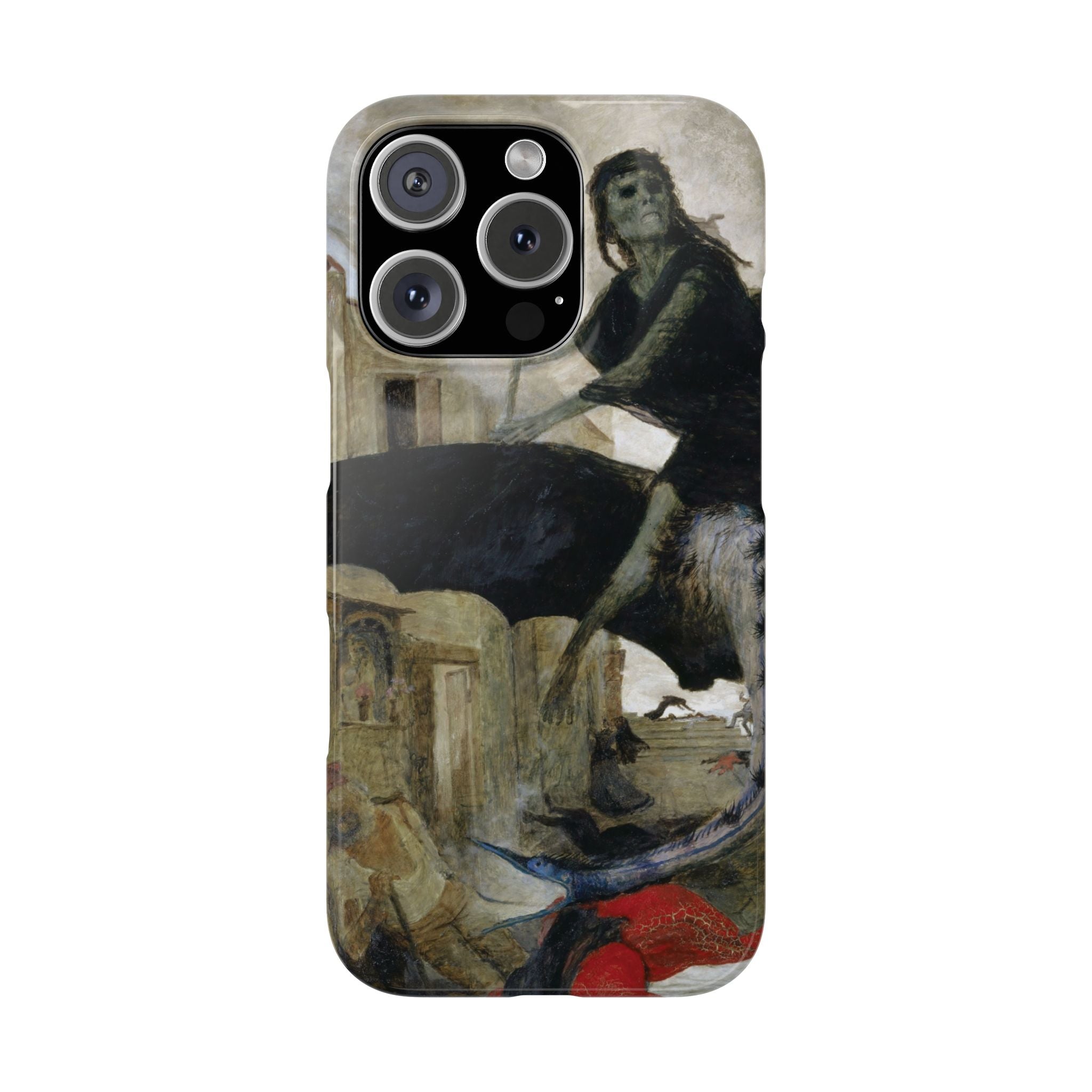 The Plague by Arnold Böcklin - iPhone Slim Case