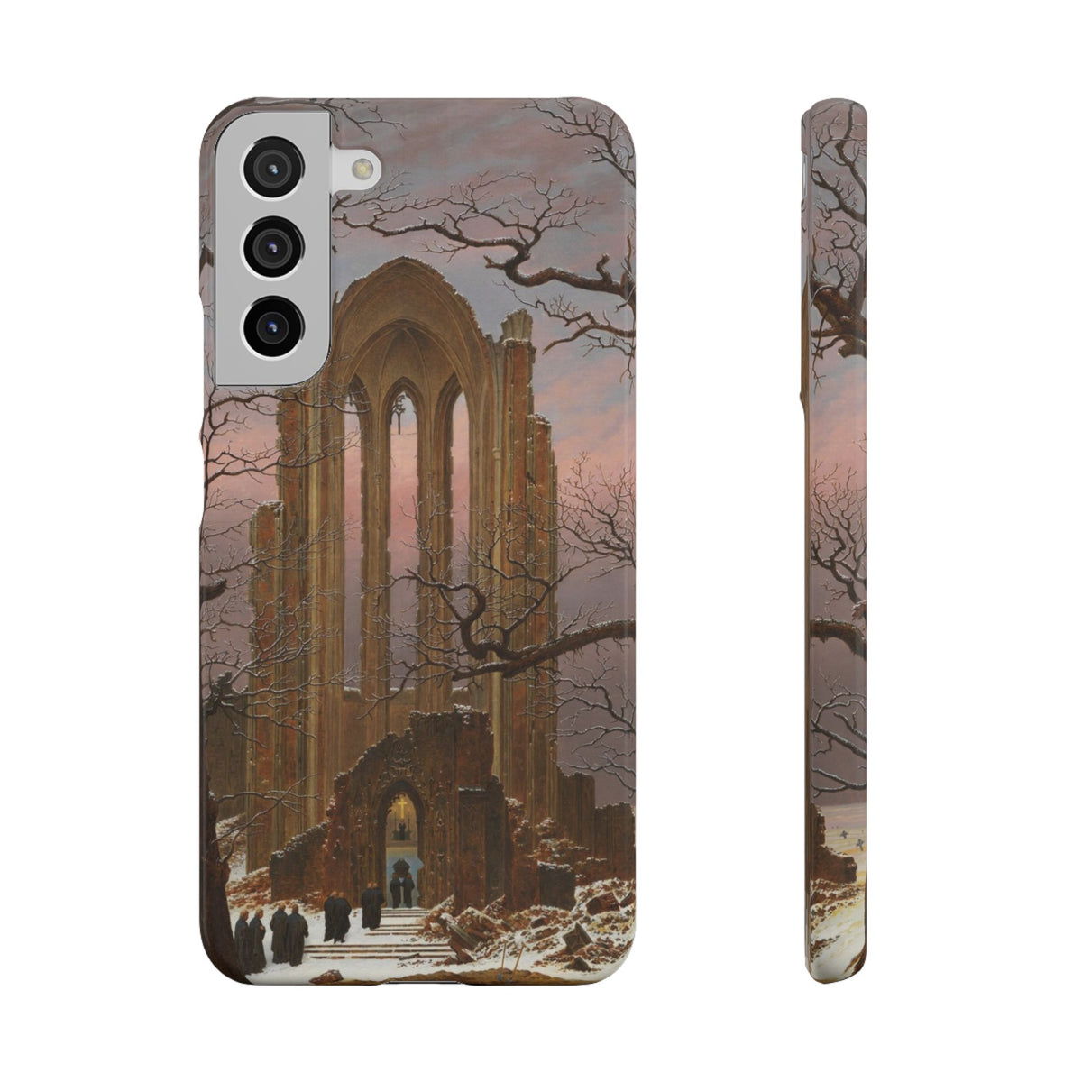 Monastery Graveyard in the Snow by Caspar David Friedrich - Samsung Slim Case