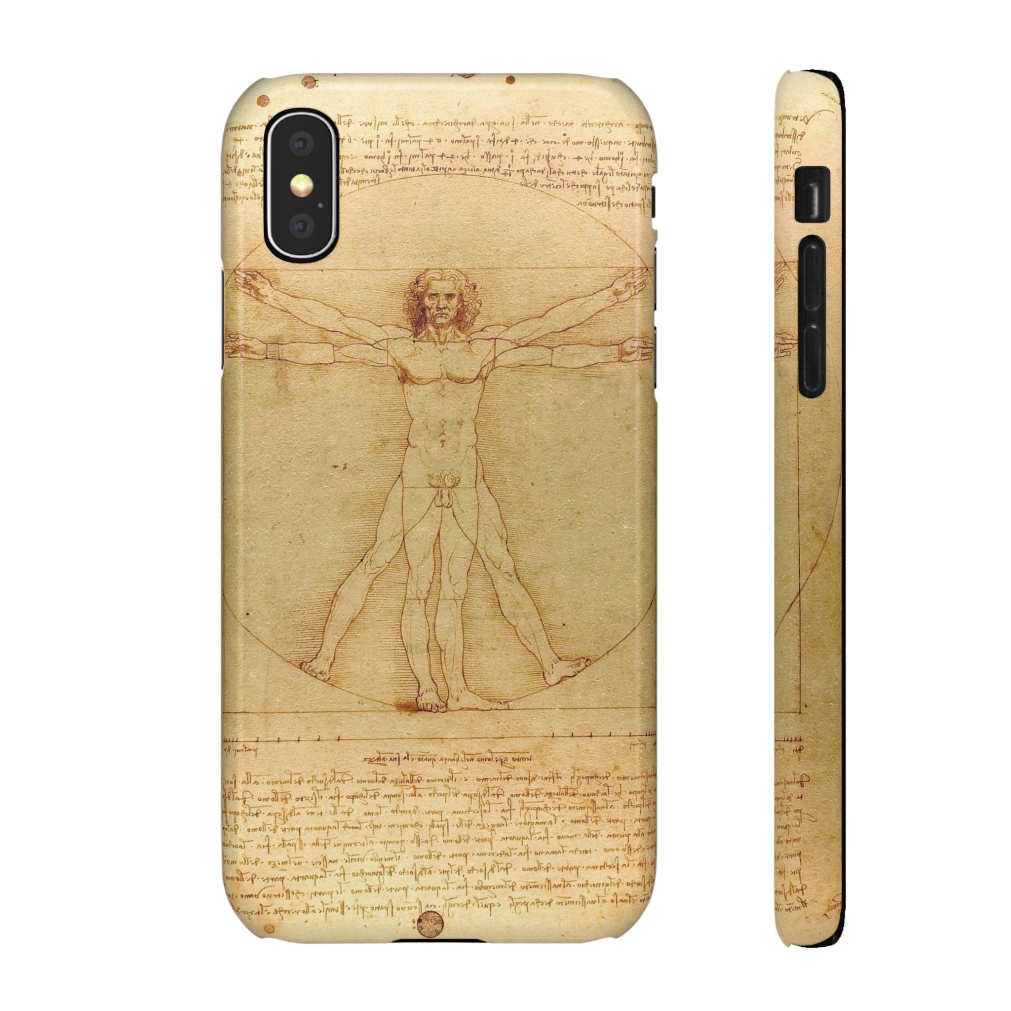 The Vitruvian Man by Leonardo da Vinci - iPhone Slim Case