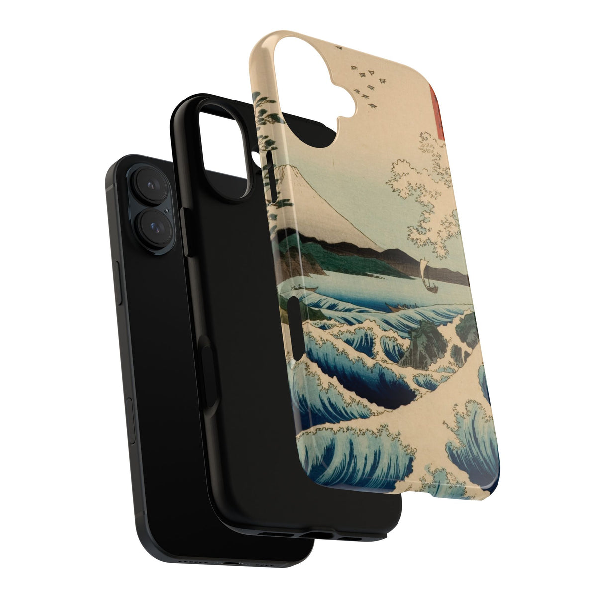 The Sea at Satta in Suruga Province by Utagawa Hiroshige - iPhone Tough Case