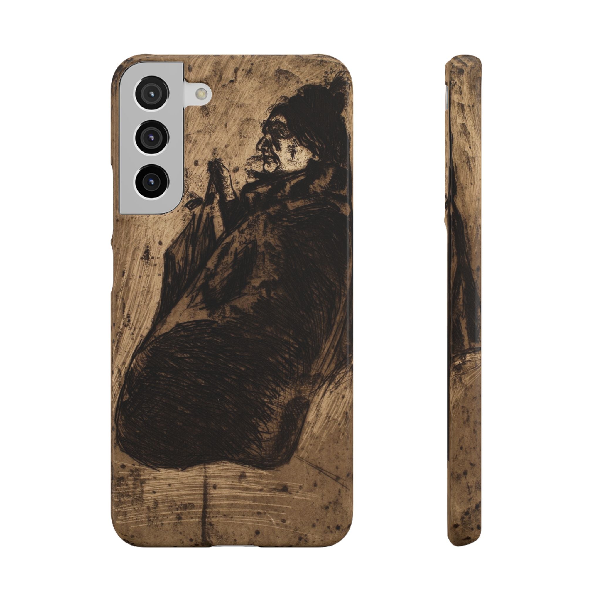 Old Woman by Edvard Munch - Samsung Slim Case