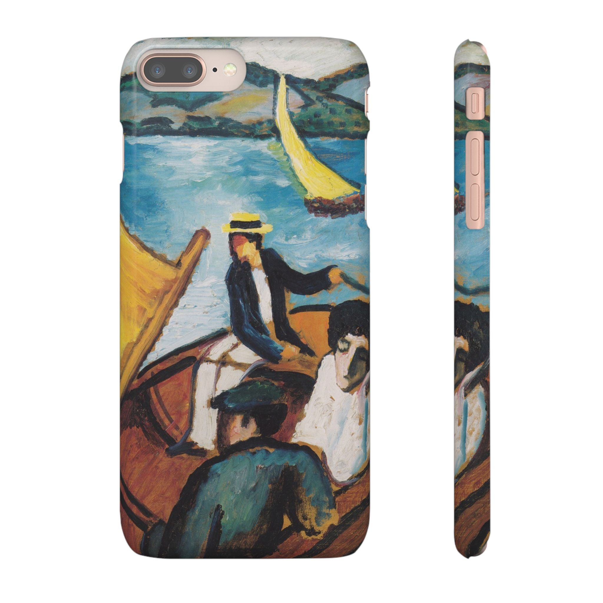 Sailing Boat on the Tegernsee by August Macke - iPhone Slim Case