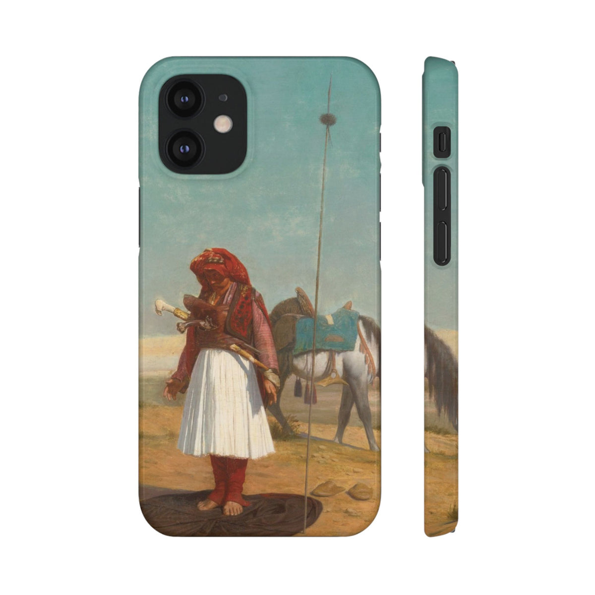 Prayer in the Desert by Jean-Leon Gerome - iPhone Slim Case