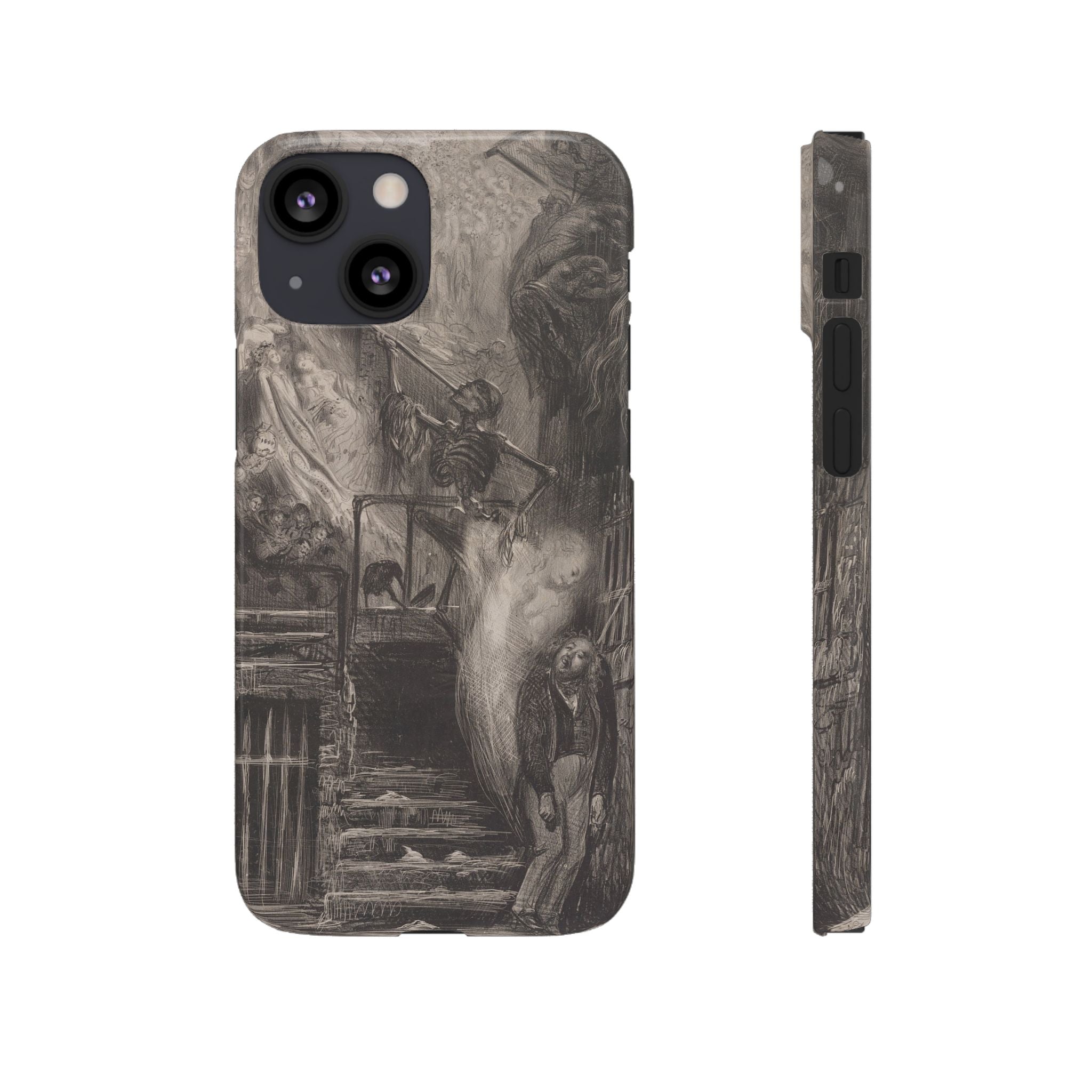 La Rue de la Vieille Lanterne by Gustave Doré - iPhone Slim Case