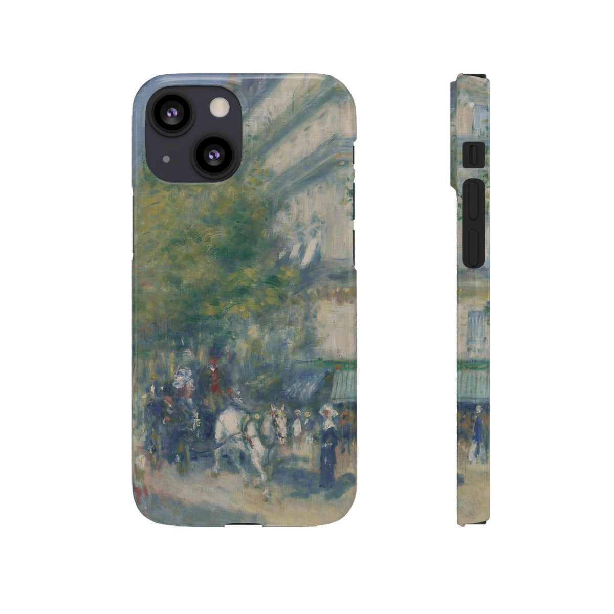 The Grands Boulevards by Pierre Auguste Renoir - iPhone Slim Case