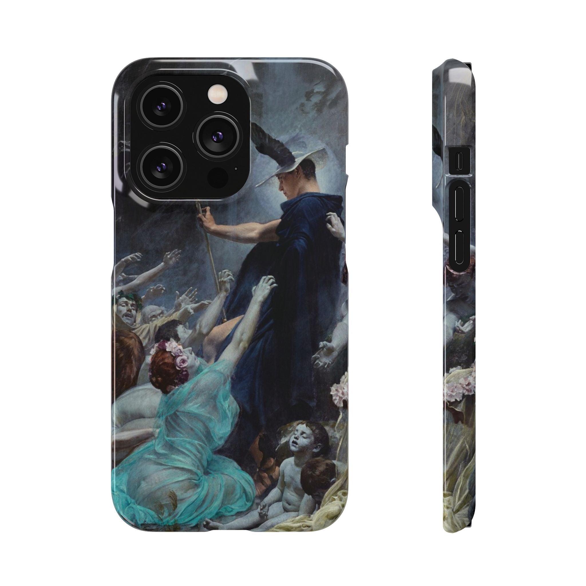 The Souls of Acheron by Adolf Hiremy-Hirschl - iPhone Slim Case
