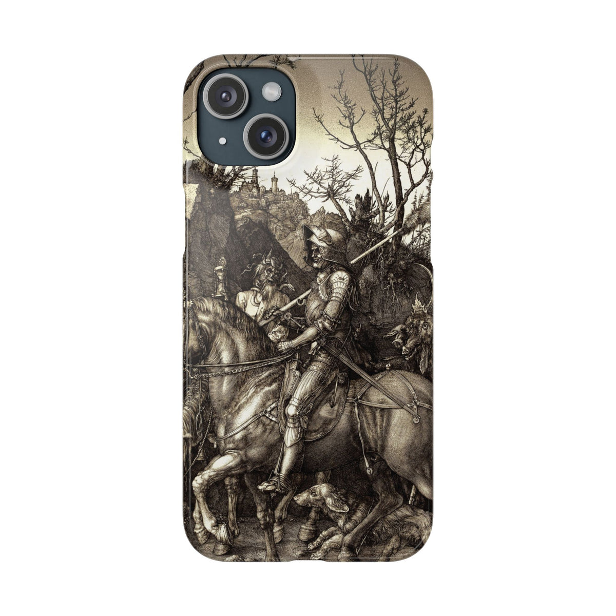 Knight, Death and the Devil by Albrecht Dürer - iPhone Slim Case