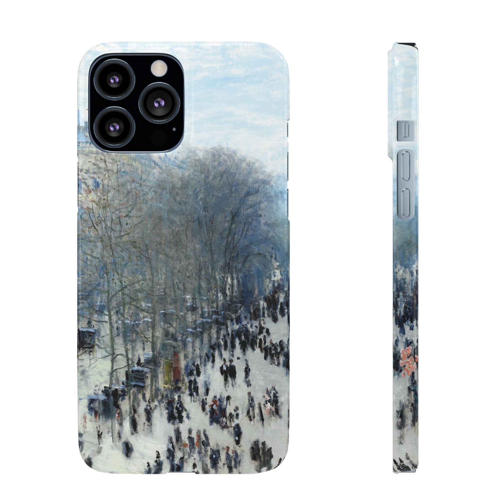 Boulevard des Capucines by Claude Monet - iPhone Slim Case