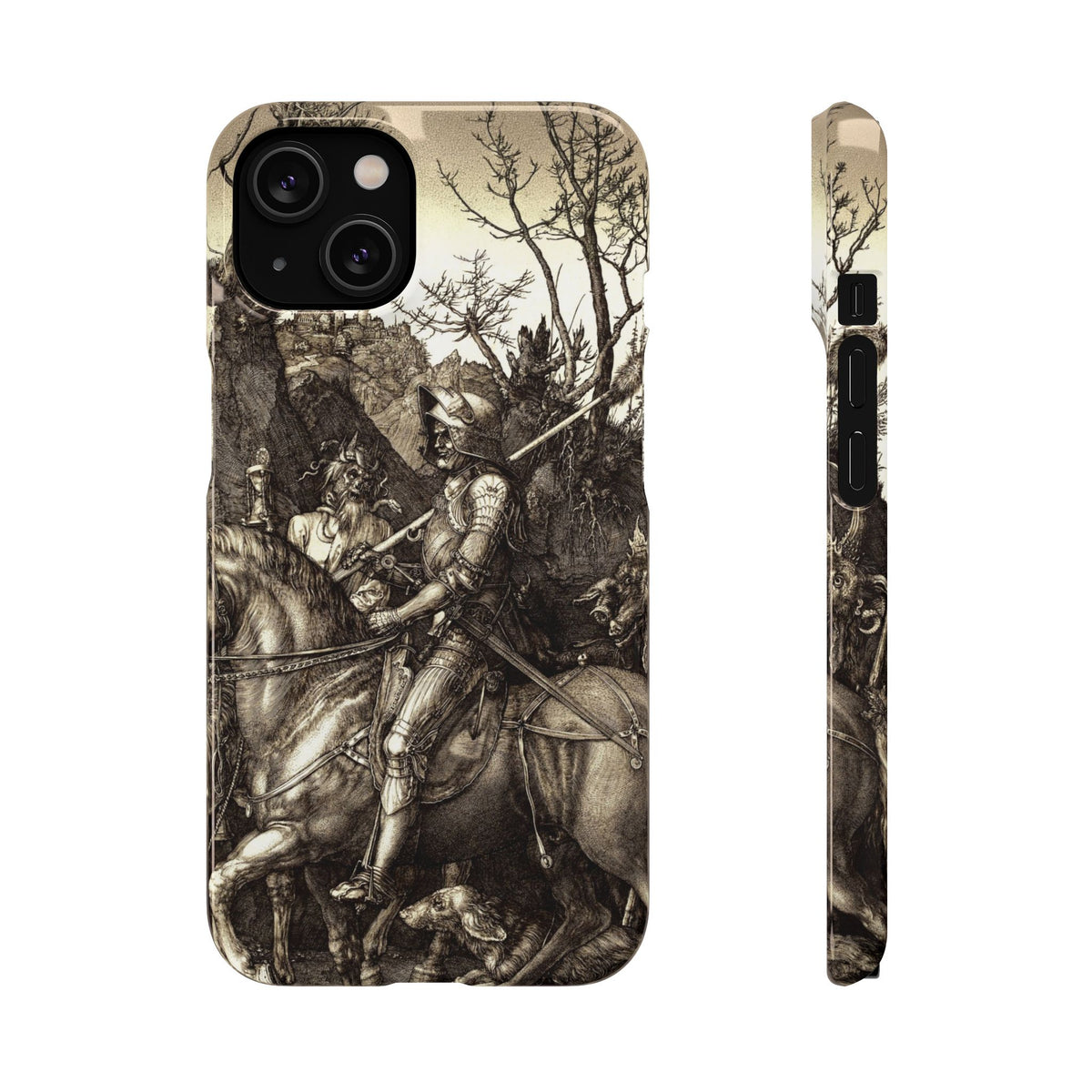 Knight, Death and the Devil by Albrecht Dürer - iPhone Slim Case