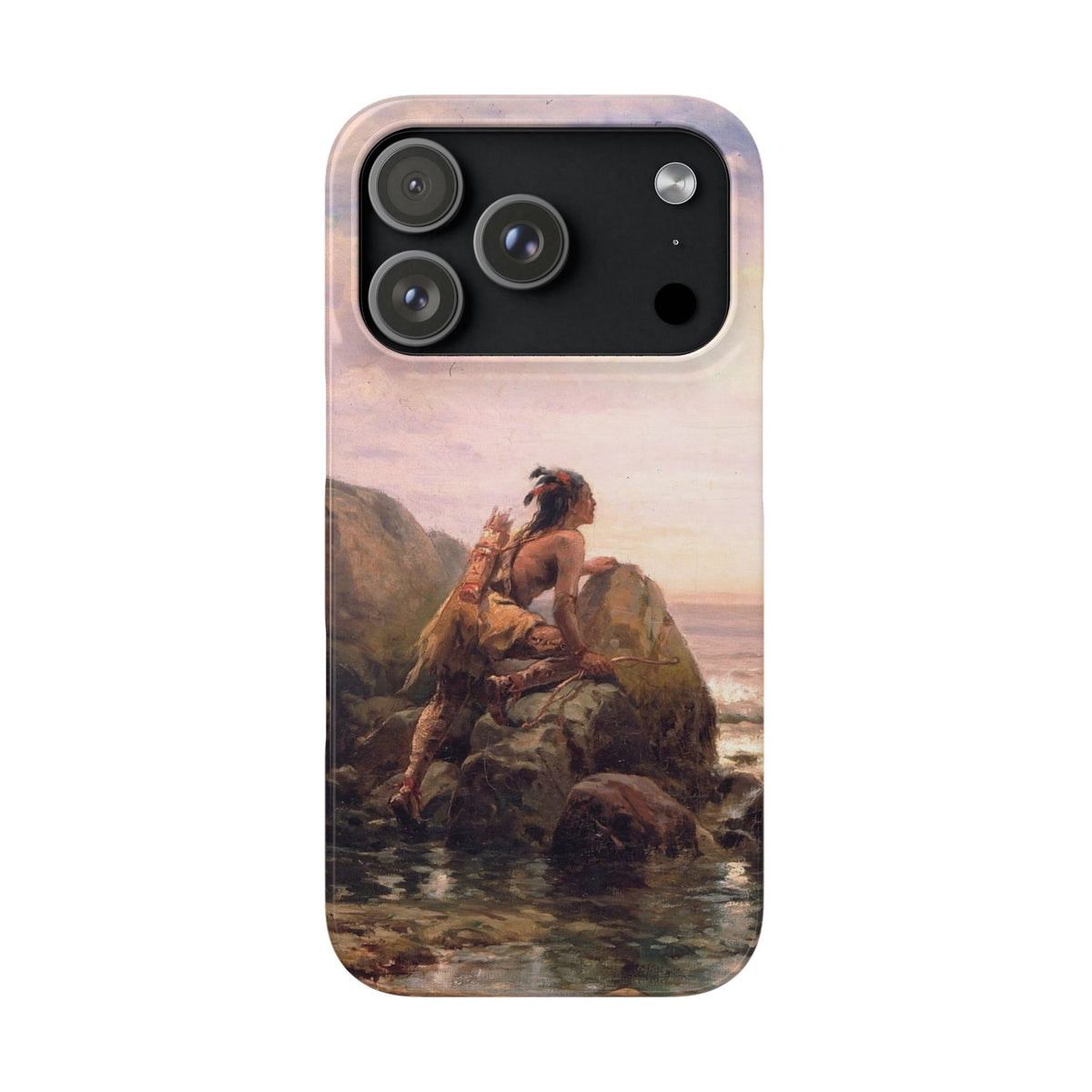 Henrik Hudson entering New York Harbor by Edward Moran - iPhone Slim Case