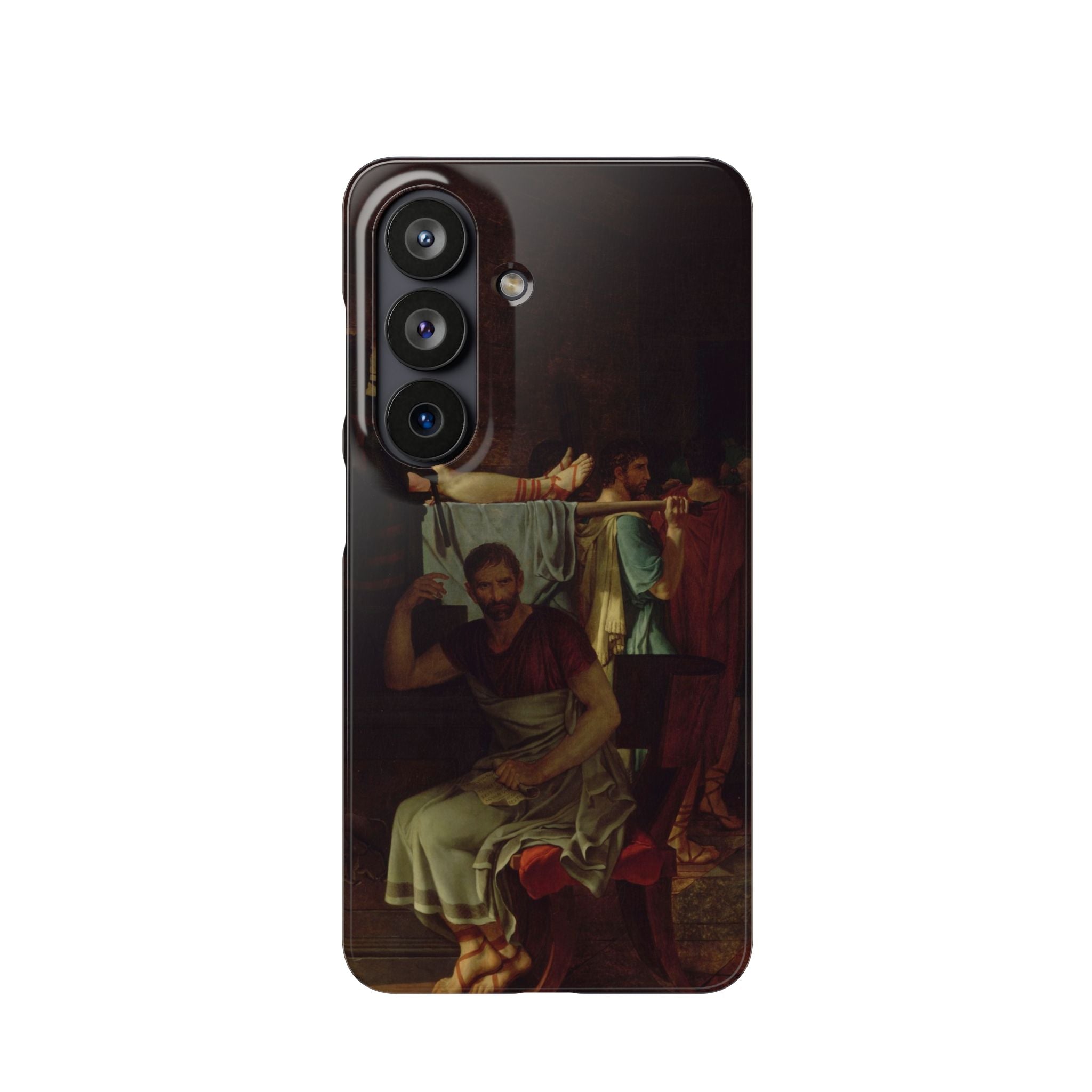 The Lictors Bring to Brutus the Bodies of His Sons I by Jacques-Louis David - Samsung Slim Case