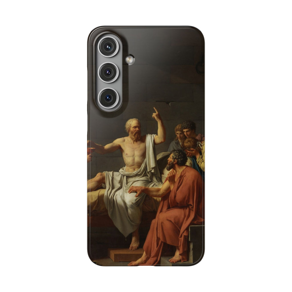 The Death of Socrates by Jacques-Louis David - Samsung Slim Case