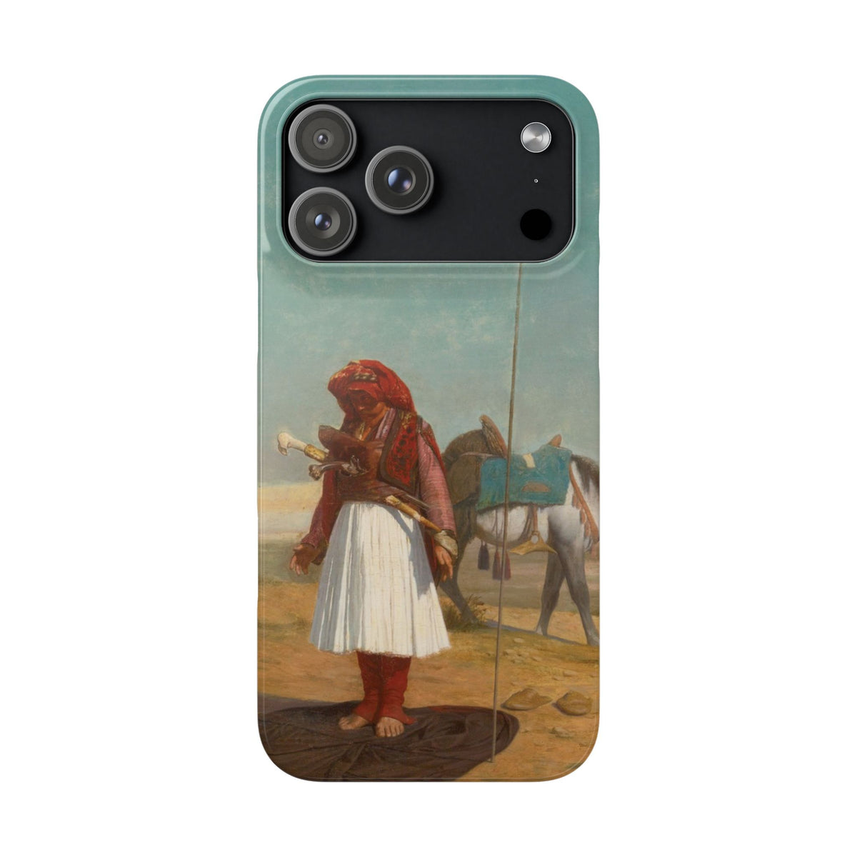 Prayer in the Desert by Jean-Leon Gerome - iPhone Slim Case