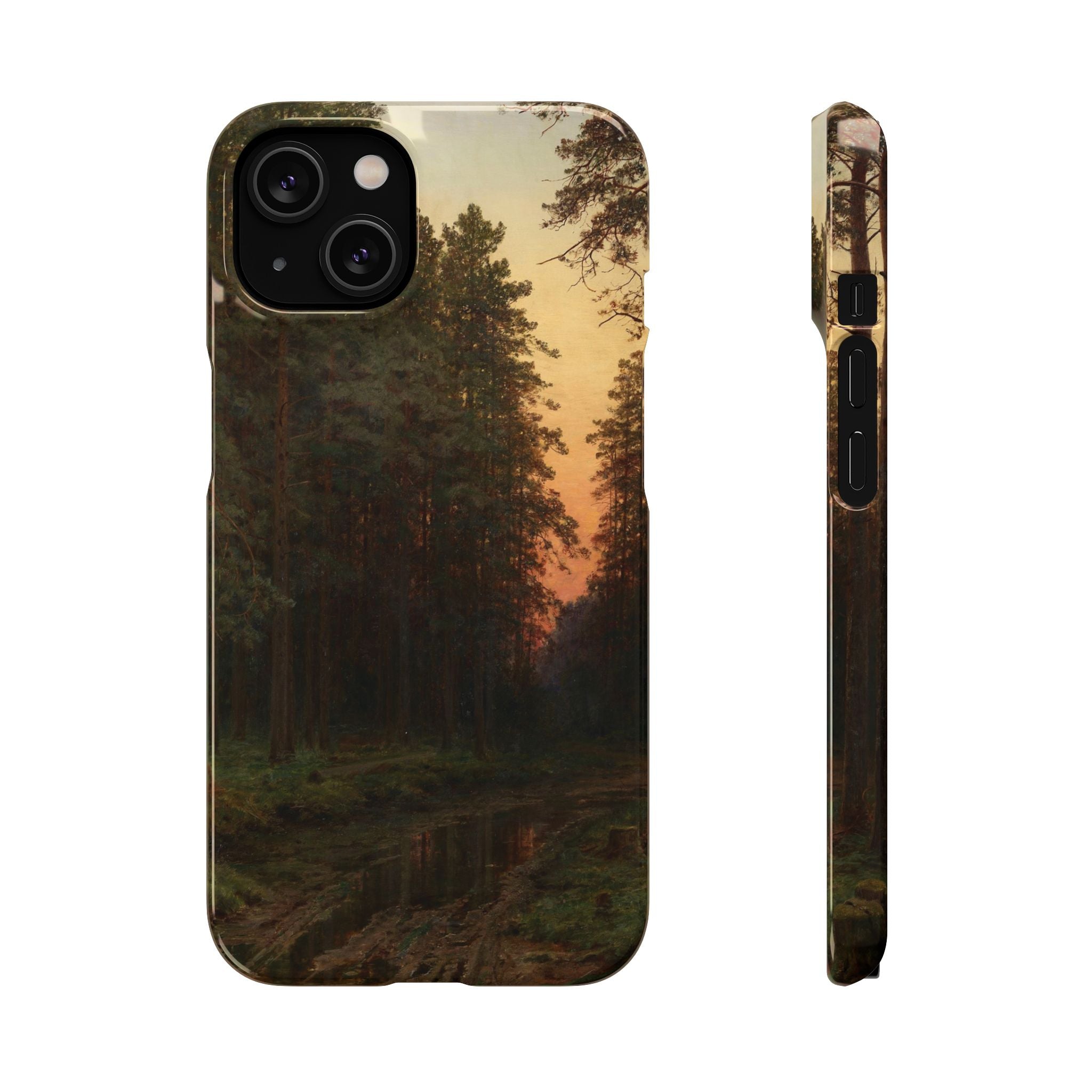 Evening Glow by Ivan Ivanovich Shishkin - iPhone Slim Case