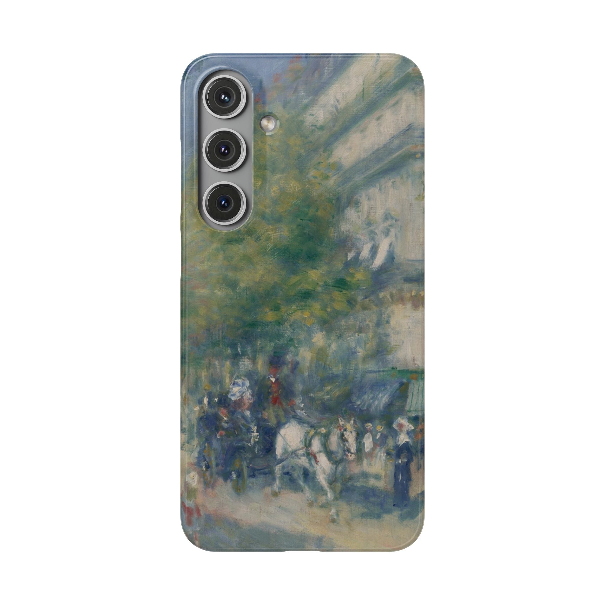 The Grands Boulevards by Pierre Auguste Renoir - Samsung Slim Case