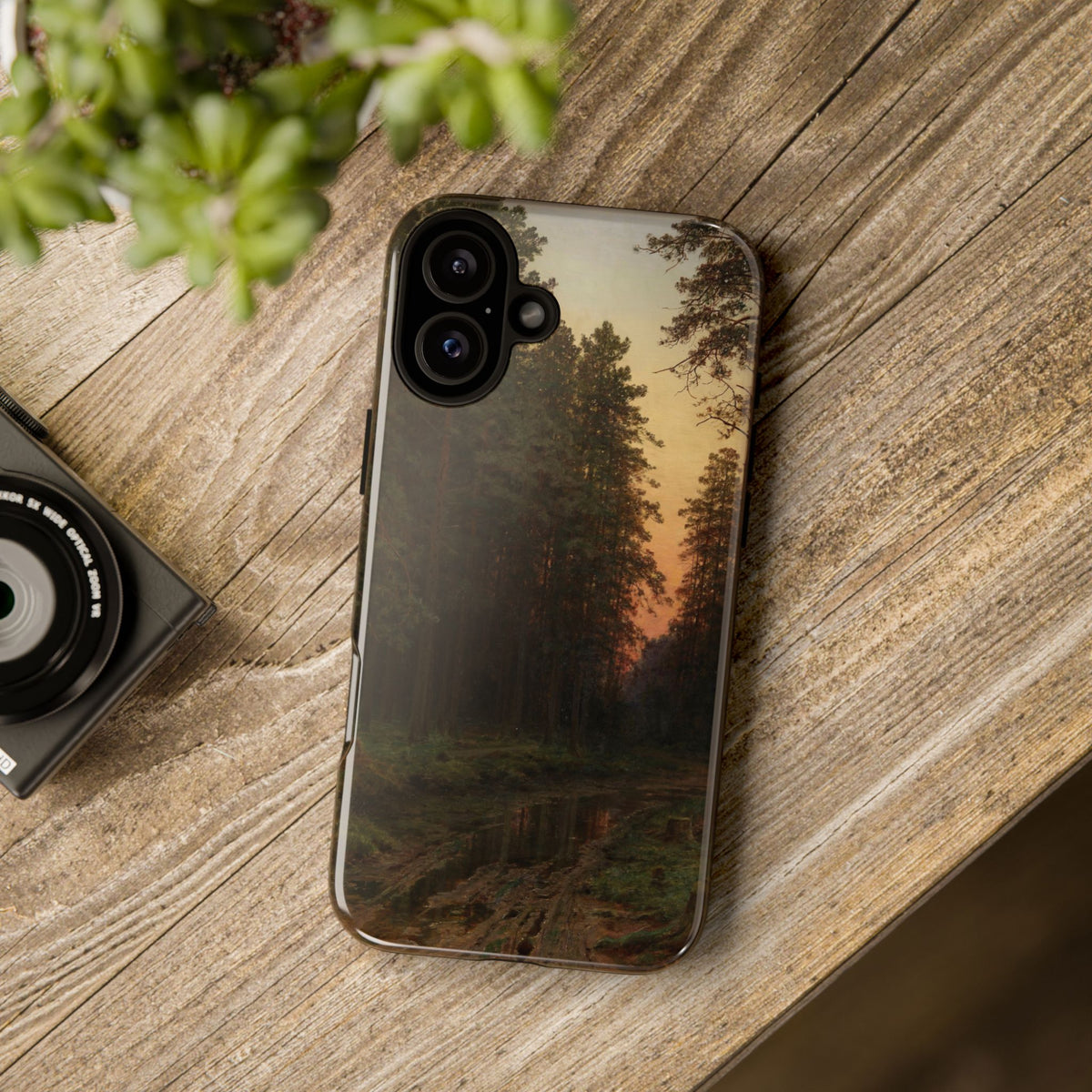 Evening Glow by Ivan Ivanovich Shishkin - iPhone Tough Case