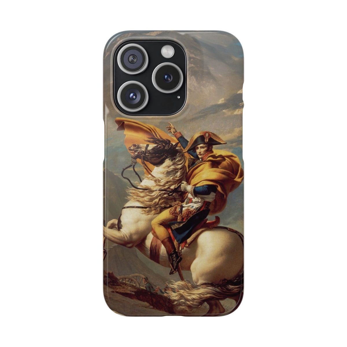 Napoleon at the Saint-Bernard Pass by Jacques-Louis David - iPhone Slim Case
