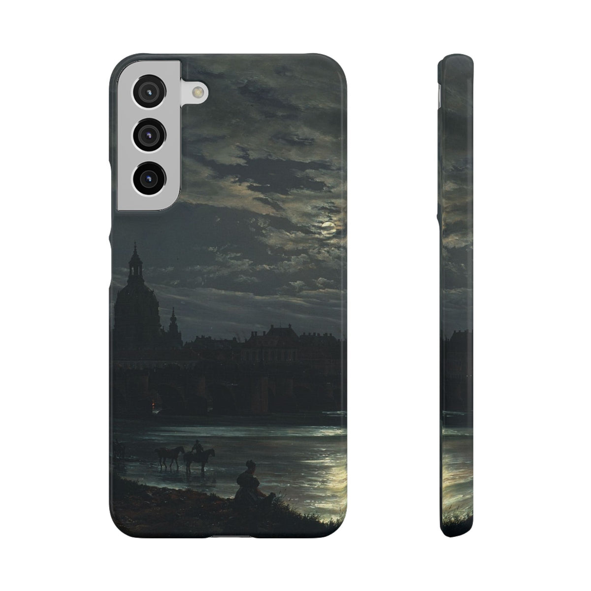 View of Dresden by Moonlight by Johan Dahl - Samsung Slim Case