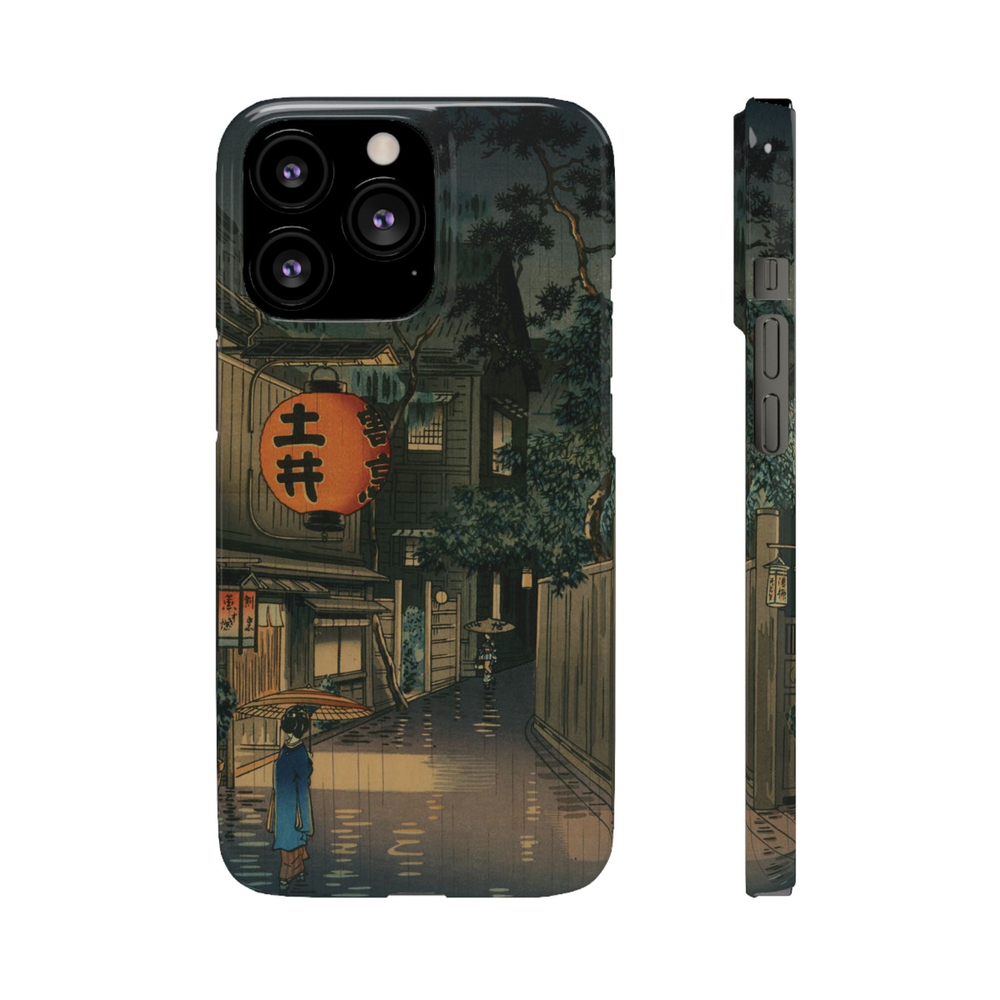 Evening at Ushigome by Tsuchiya Koitsu - iPhone Slim Case