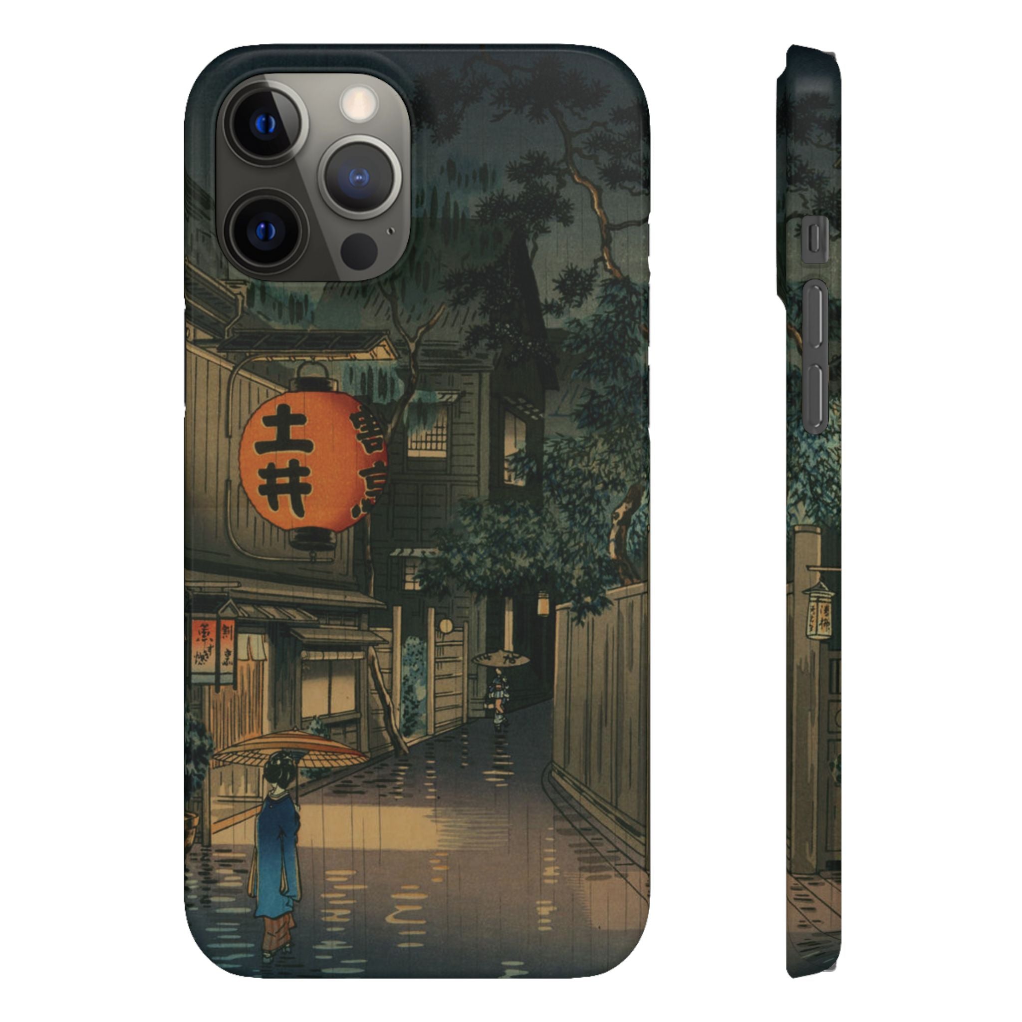 Evening at Ushigome by Tsuchiya Koitsu - iPhone Slim Case