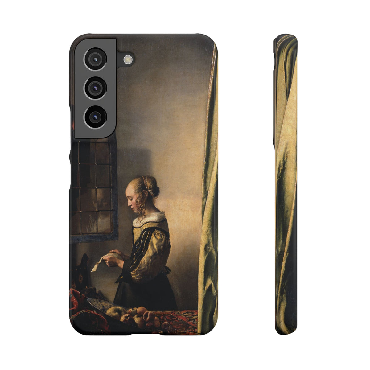 Girl Reading a Letter by an Open Window by Johannes Vermeer - Samsung Slim Case