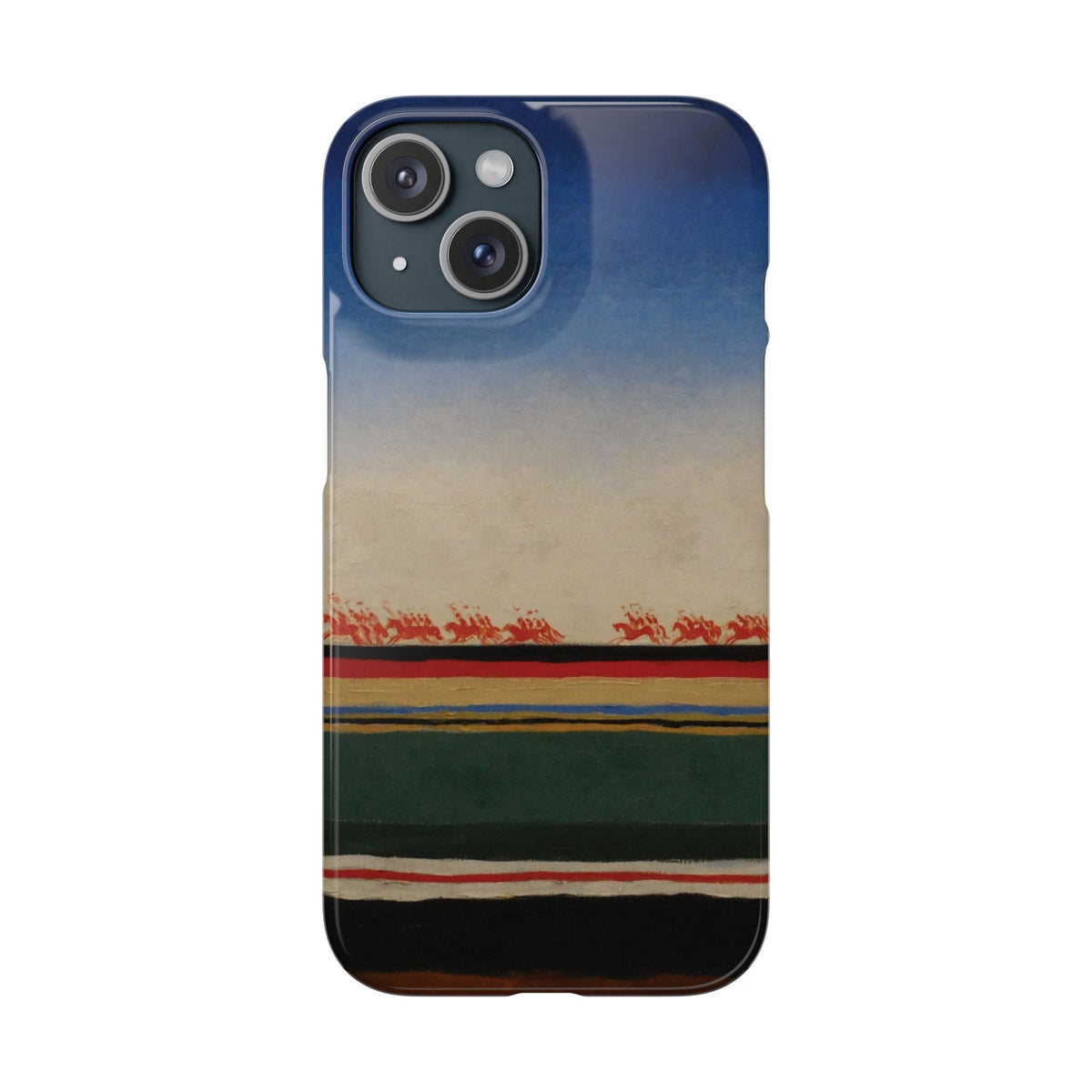 Red Cavalry Riding by Kazimir Malevich - iPhone Slim Case