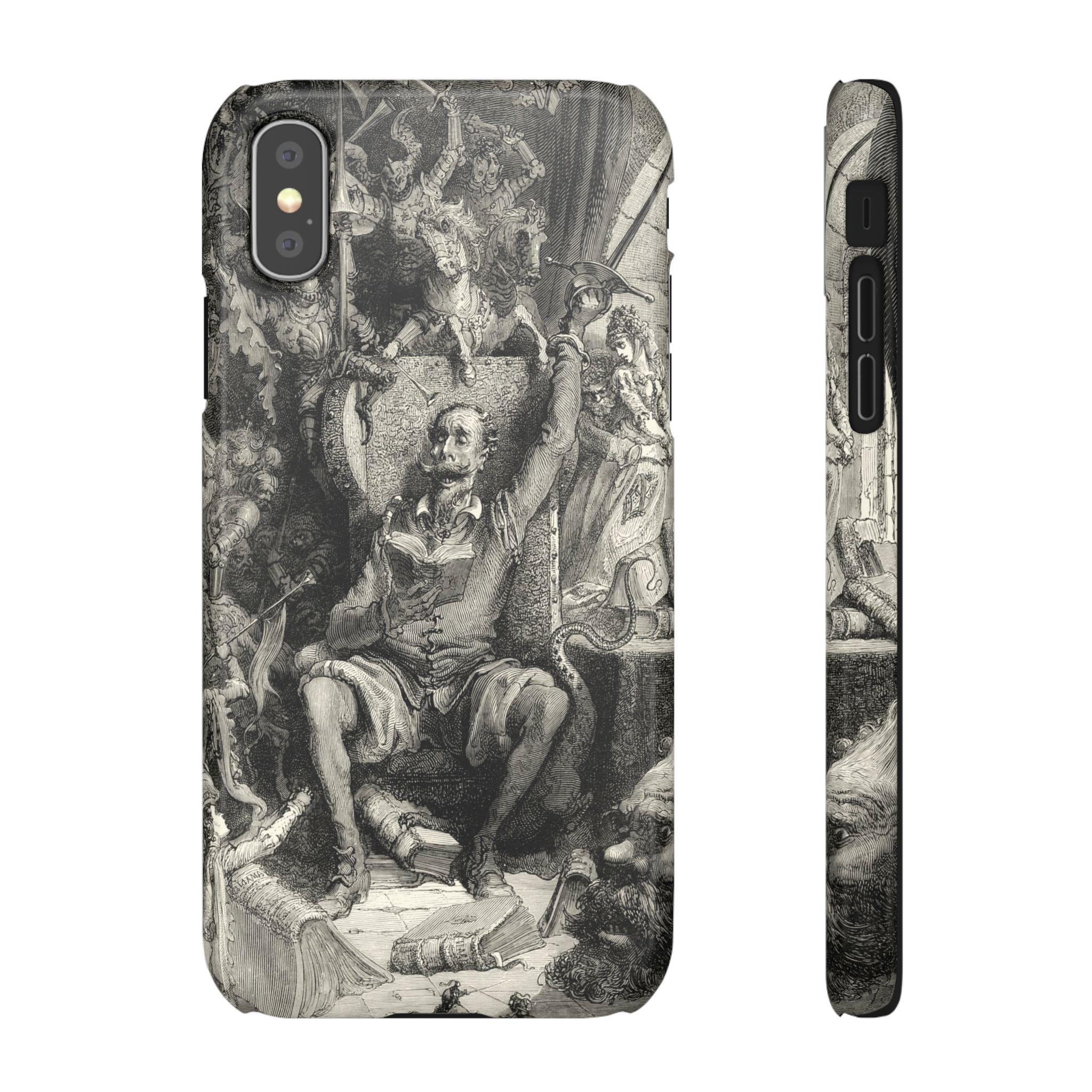 Don Quixote and His Visions by Gustave Doré - iPhone Slim Case