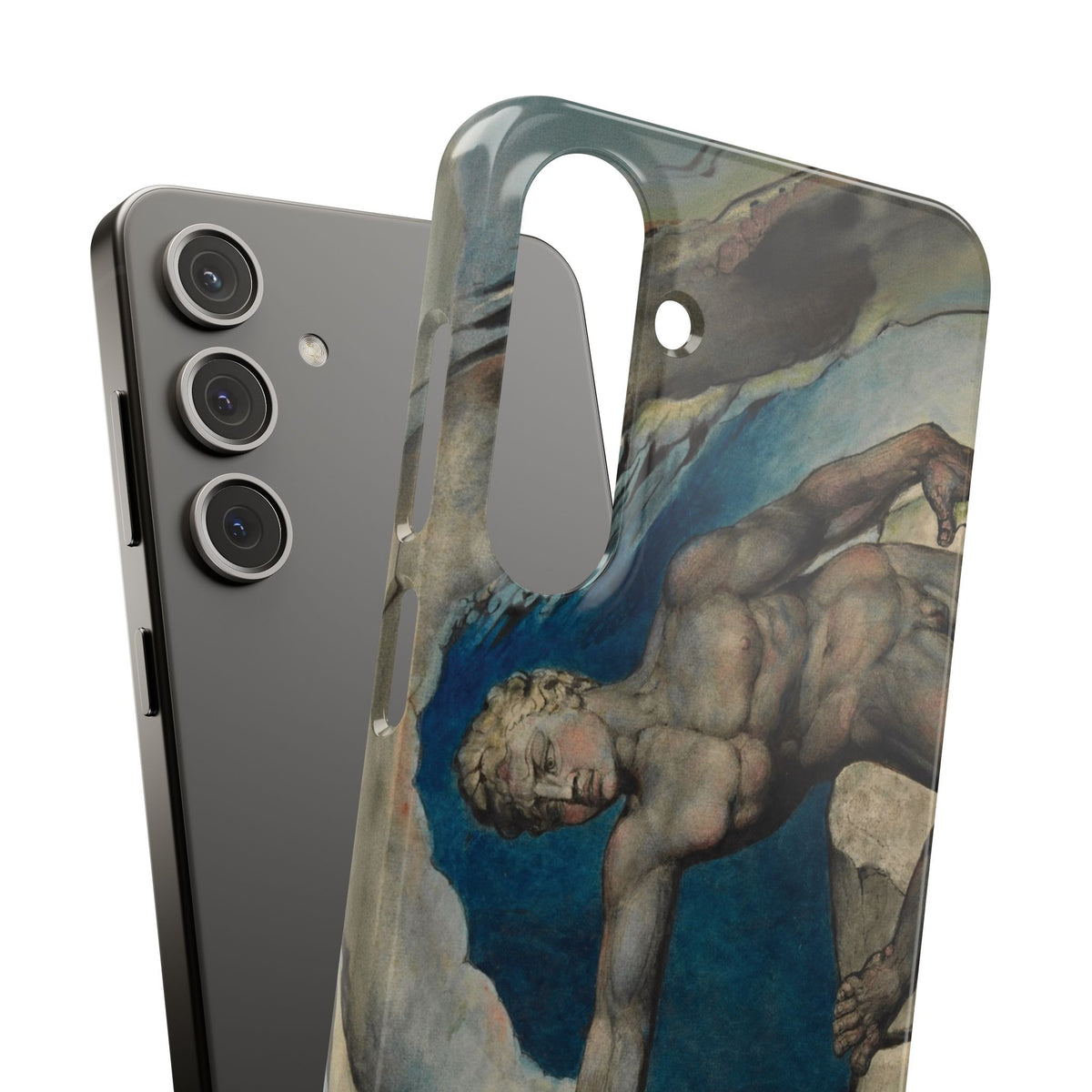 Antaeus setting down Dante and Virgil in the Last Circle of Hell by William Blake - Samsung Slim Case