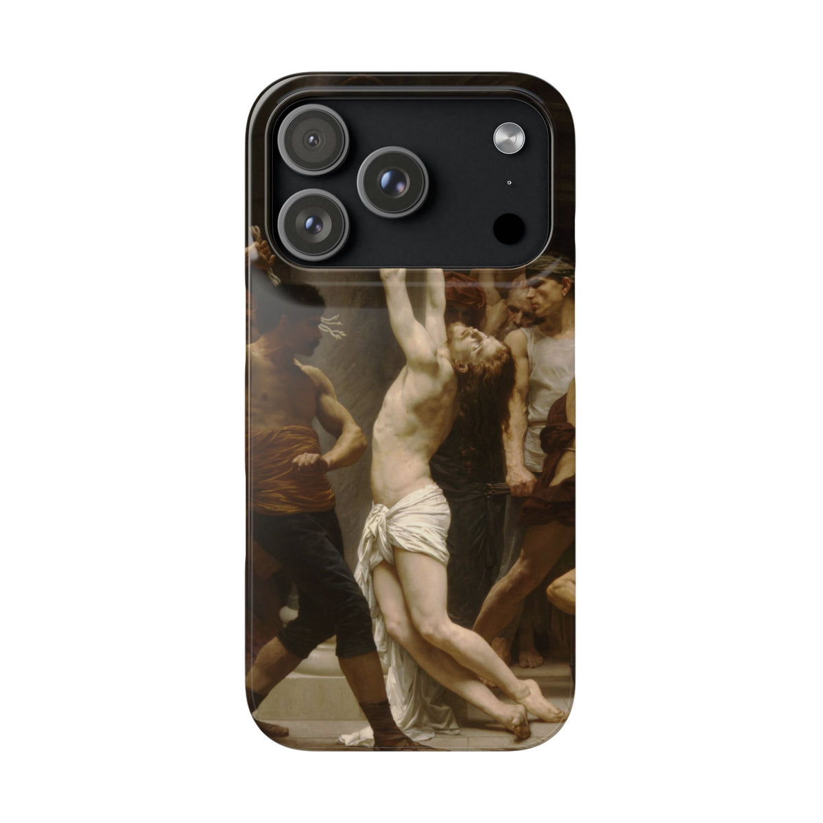 The Flagellation of Our Lord Jesus Christ by William-Adolphe Bouguereau - iPhone Slim Case