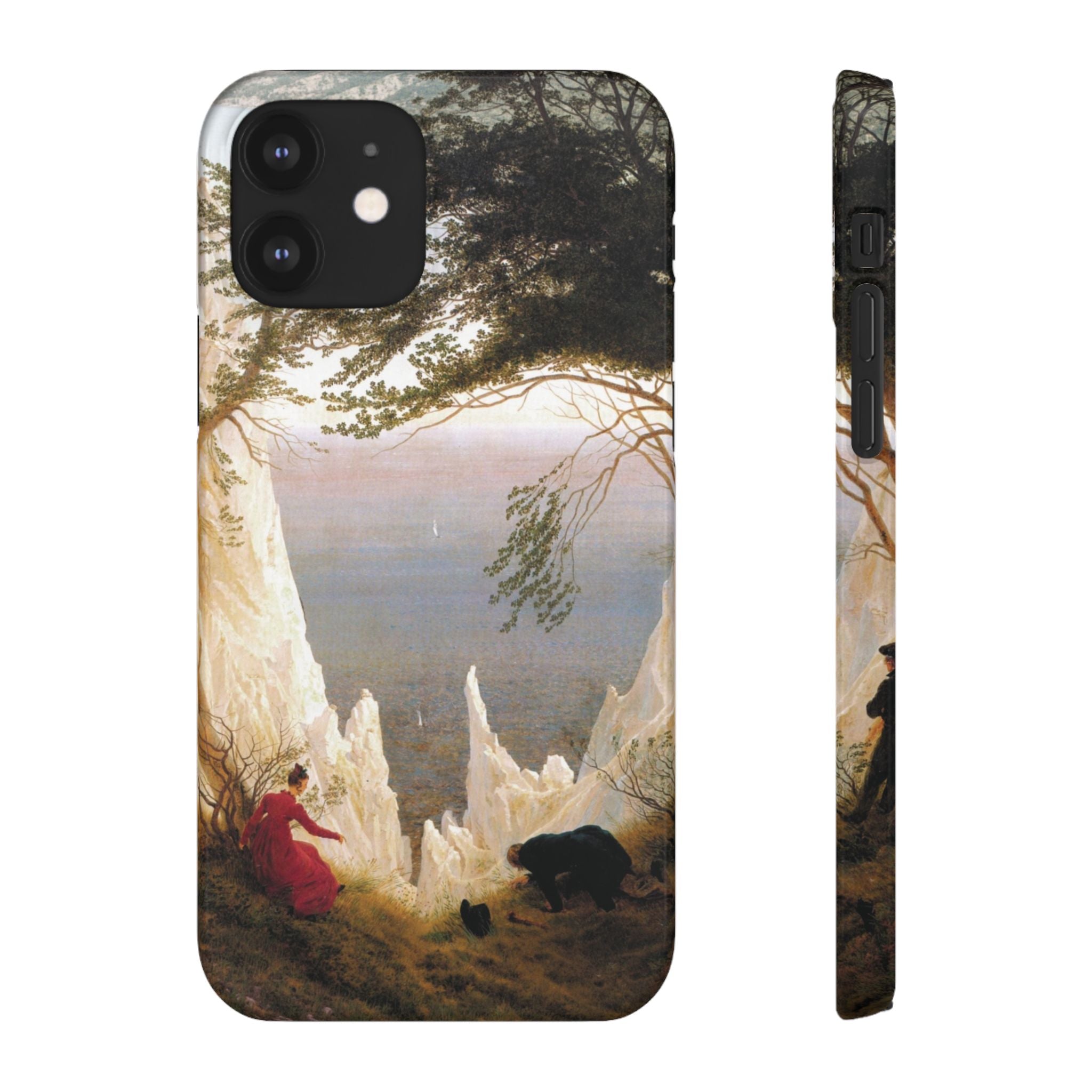 Chalk Cliffs on Rügen by Caspar David Friedrich - iPhone Slim Case