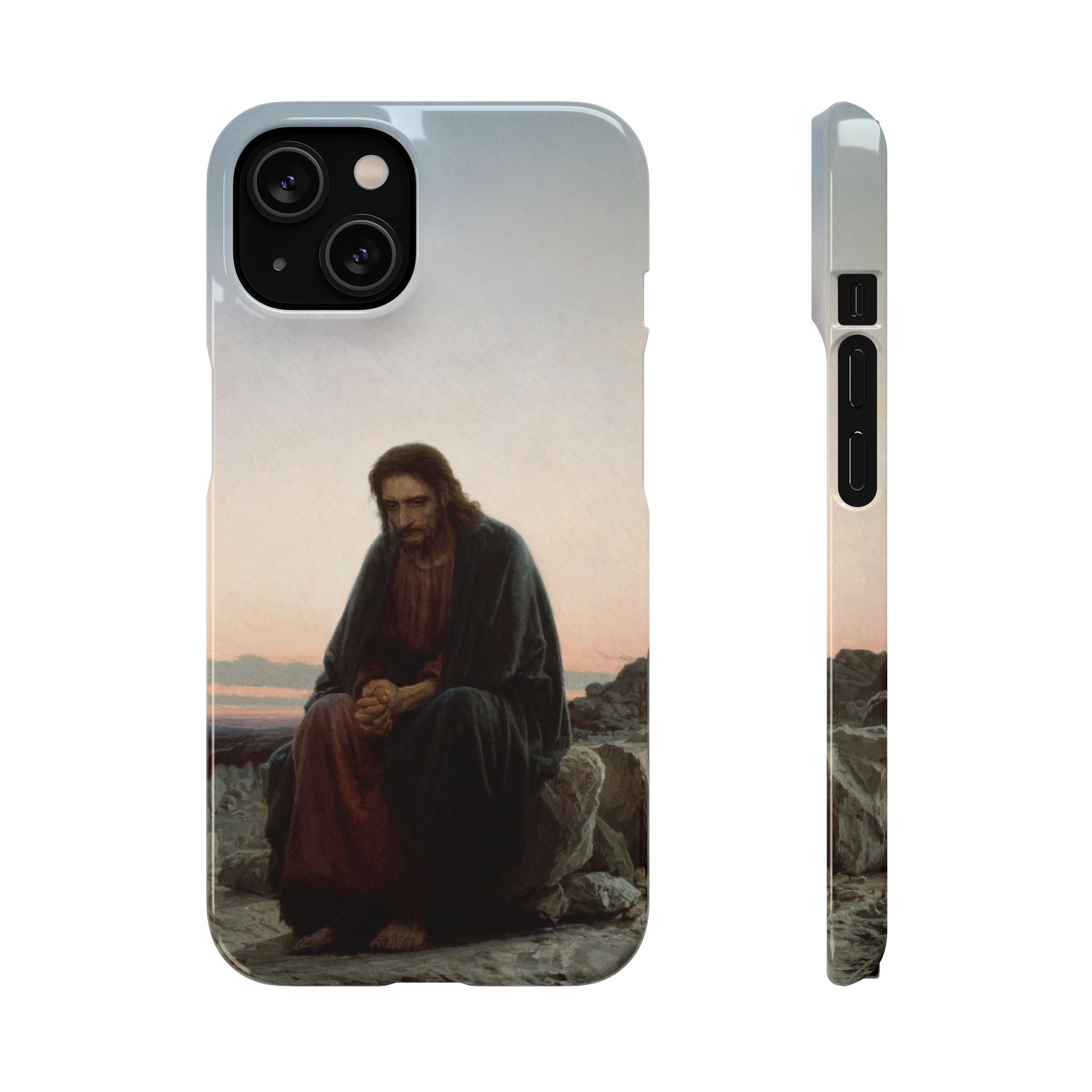 Christ in the Desert by Ivan Kramskoy - iPhone Slim Case