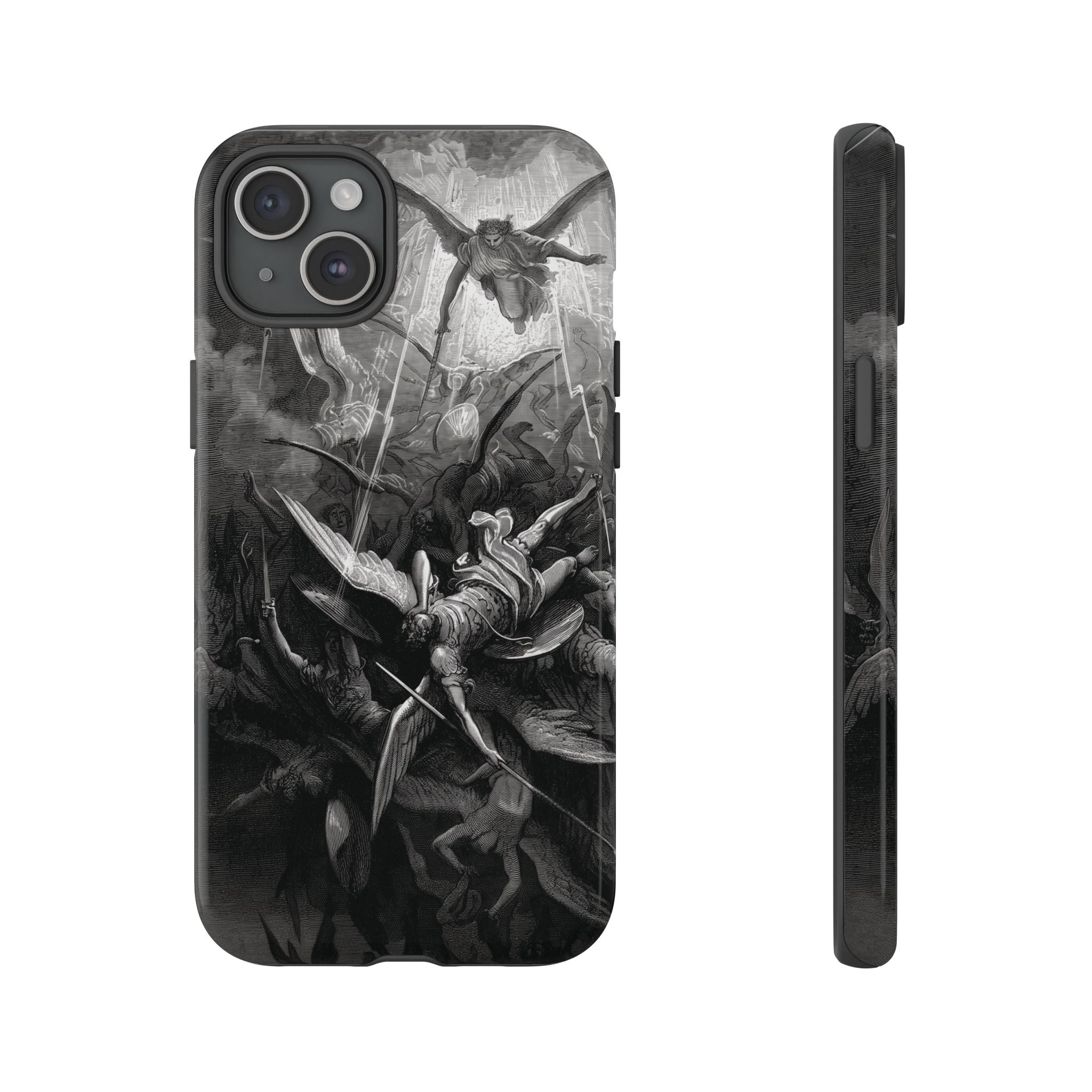 Paradise Lost | The Battle in Heaven by Gustave Doré - iPhone Tough Case