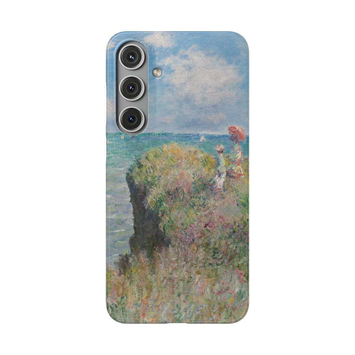Cliff Walk at Pourville by Claude Monet - Samsung Slim Case