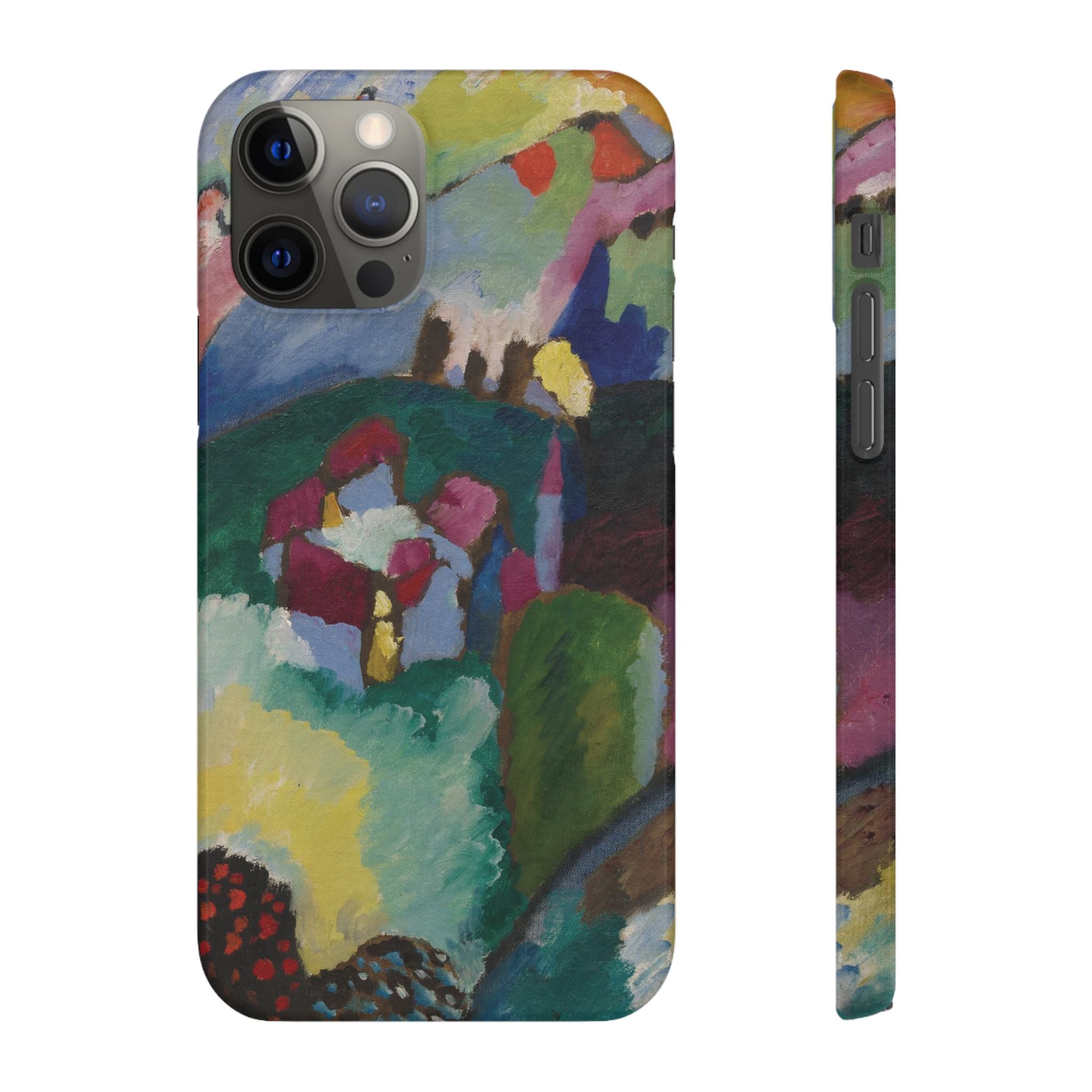 Landscape with Factory Chimney by Vasily Kandinsky - iPhone Slim Case